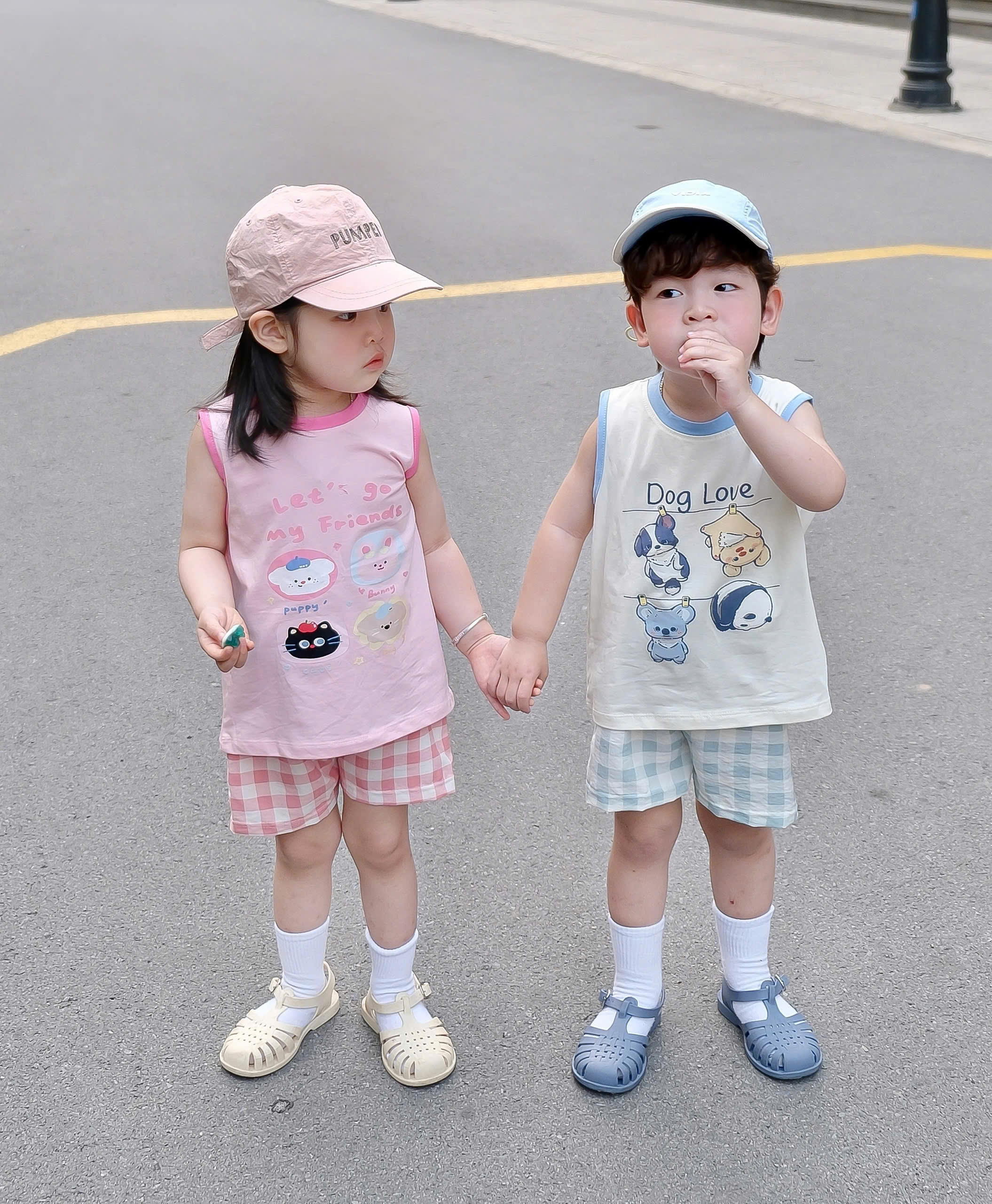 XẢ A469 - SET BỘ SÁT NÁCH HỌA TIẾT 4 MÀU QUẦN CARO KẺ