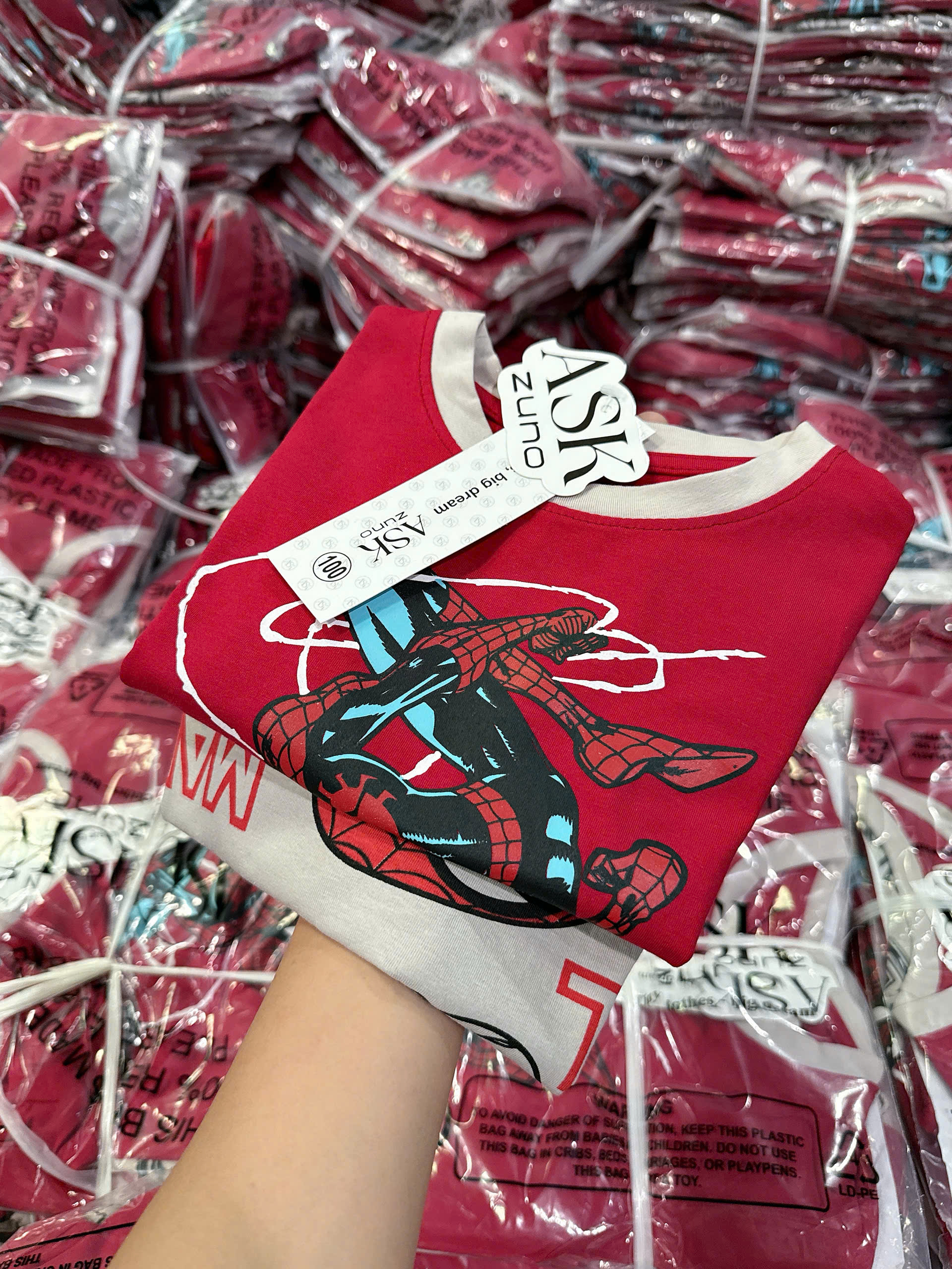 XẢ A490 - SET 2 BỘ CỘC NHỆN MARVEL ĐỎ BE
