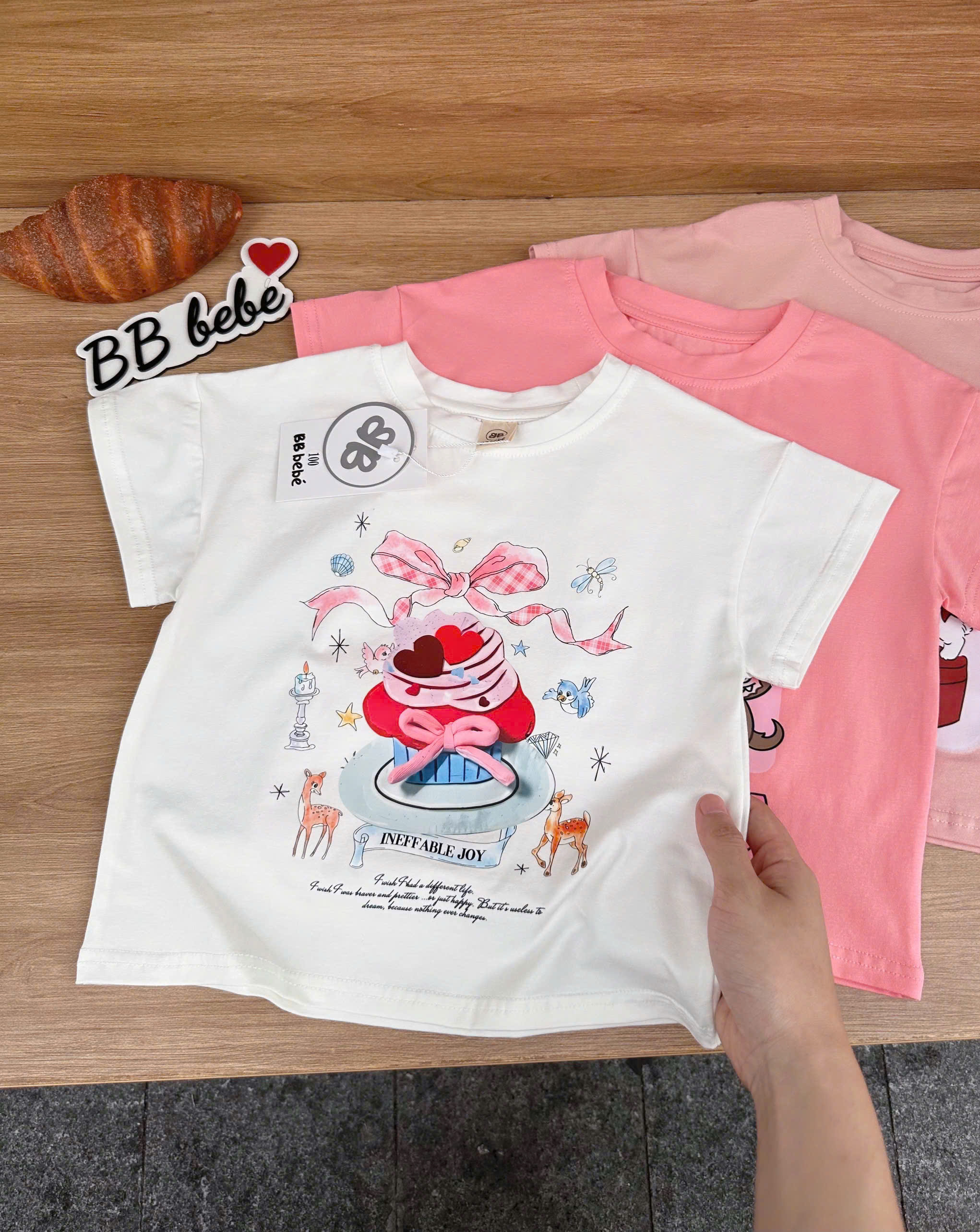 XẢ A497 - SET 3 ÁO PHÔNG BG LABUBU THỎ