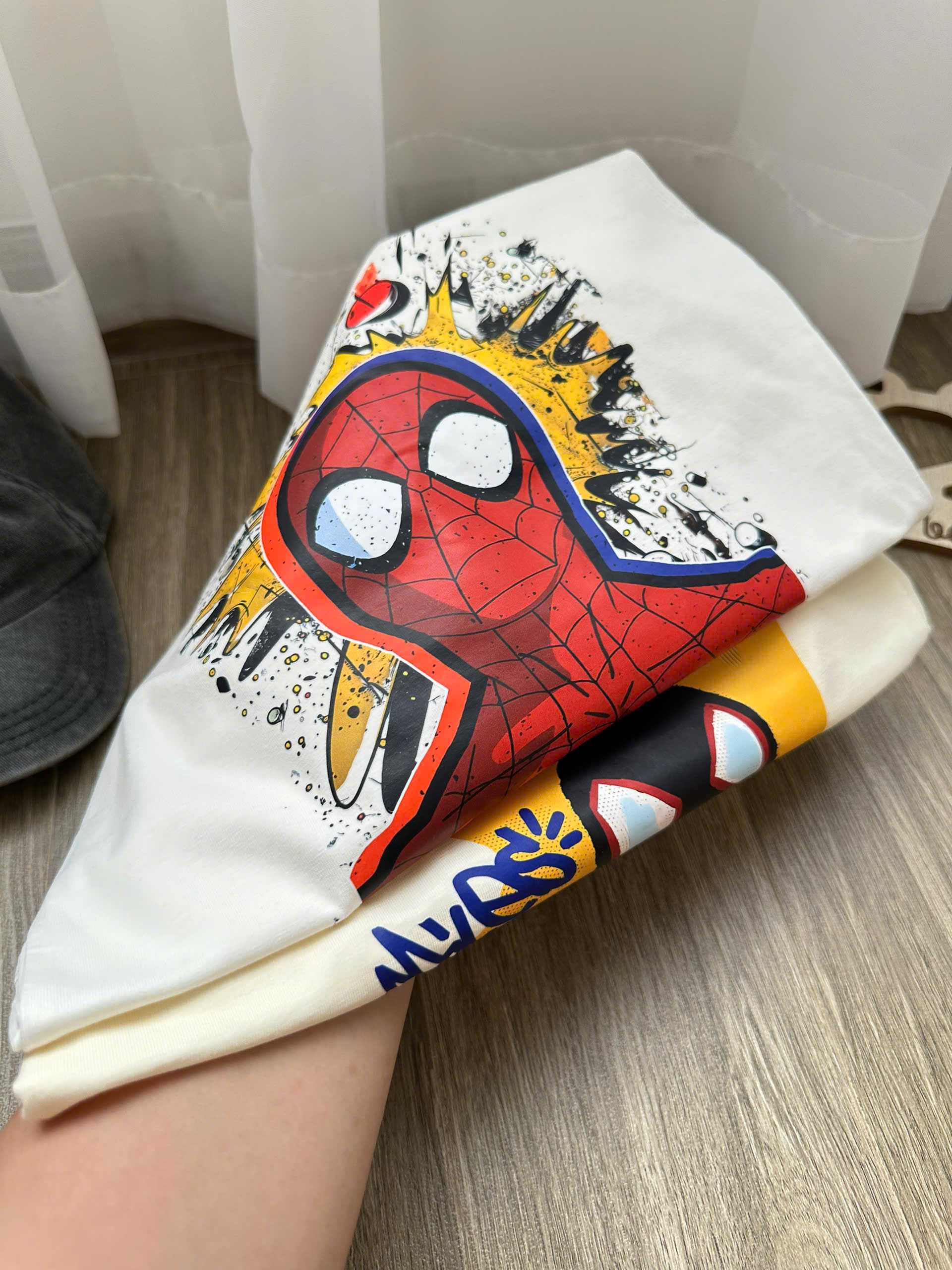 XẢ A500 - SET 2 BỘ NHỆN MARVEL TRẮNG QUẦN ĐỎ VÀNG