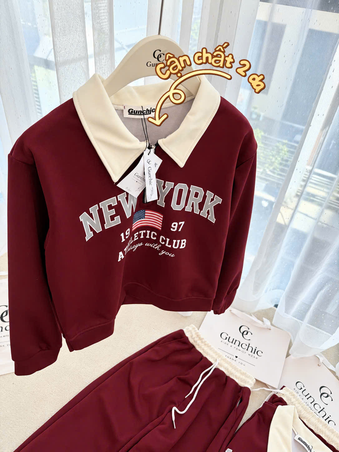 A519 - BỘ NỈ ĐỎ NEW YORK 1997