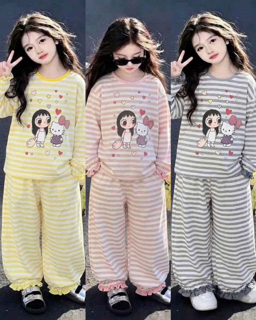 A563 - BỘ KẺ CÔ GÁI TRÁI TIM QUẦN BÈO