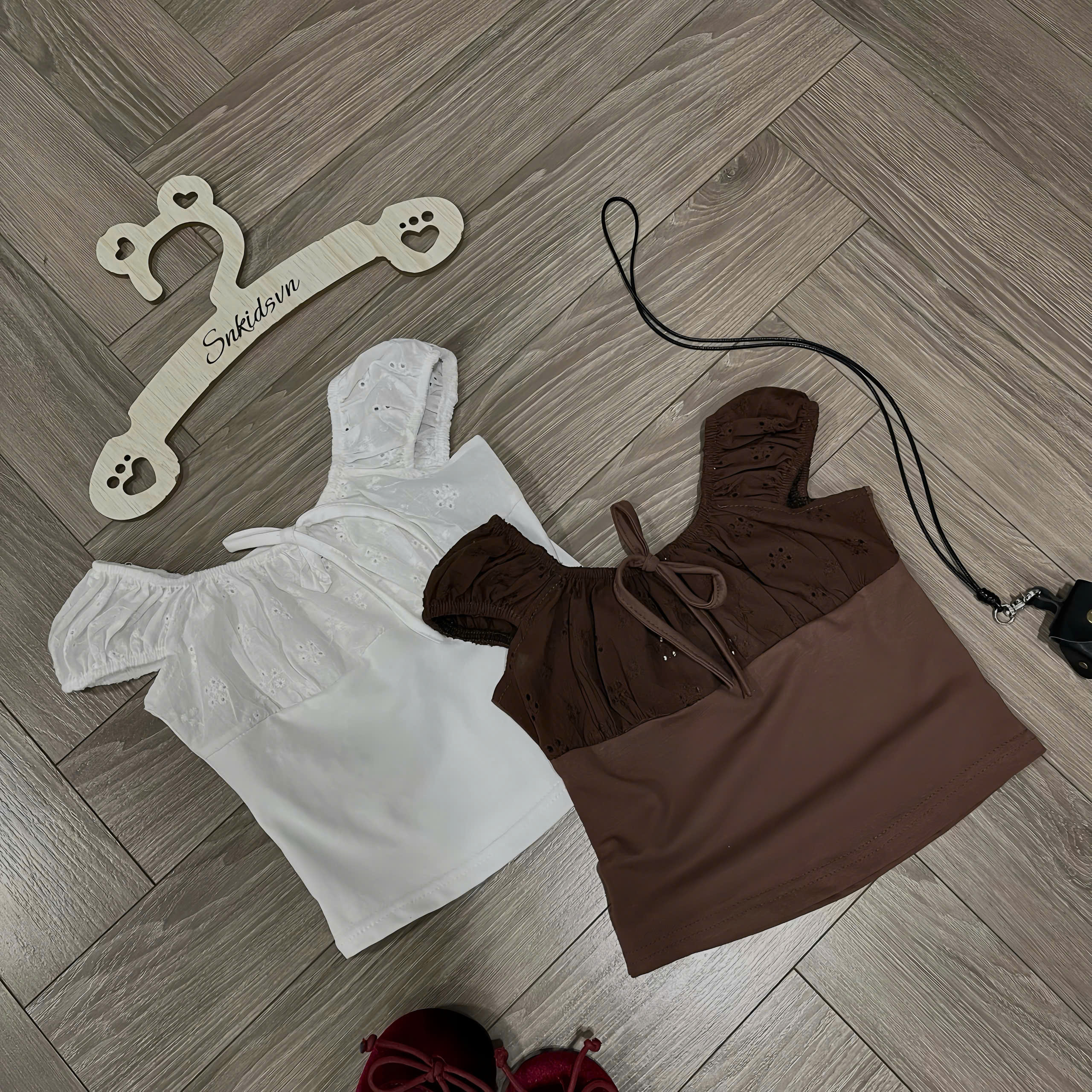 A566 - SET BỘ TIỂU THƯ REN NƠ QUẦN BÍ CHẤM BI