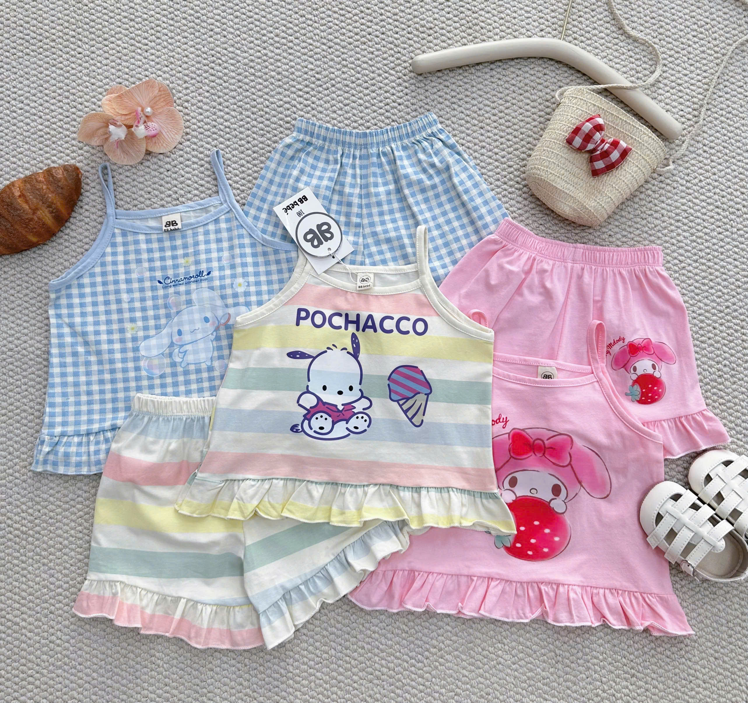 XẢ A575 - SET 3 BỘ MELODY CINAMOLROLL POCHA