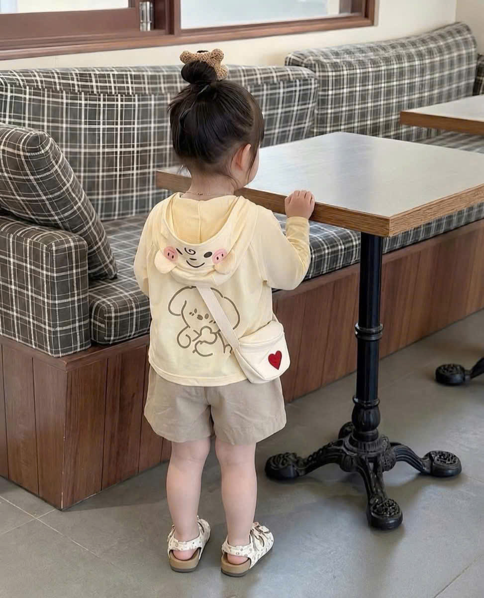 XẢ A583 - ÁO CHỐNG NẮNG THUN LẠNH DÁNG NGẮN CHO BÉ