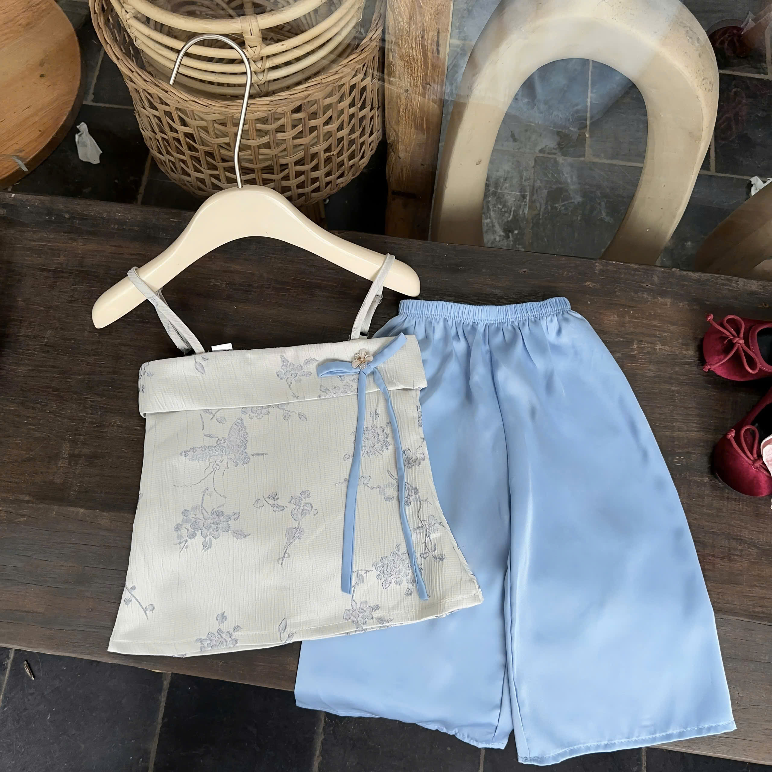 A595 - SET ÁO 2 DÂY NÀNG THƠ TRUNG QUỐC CỔ TRANG