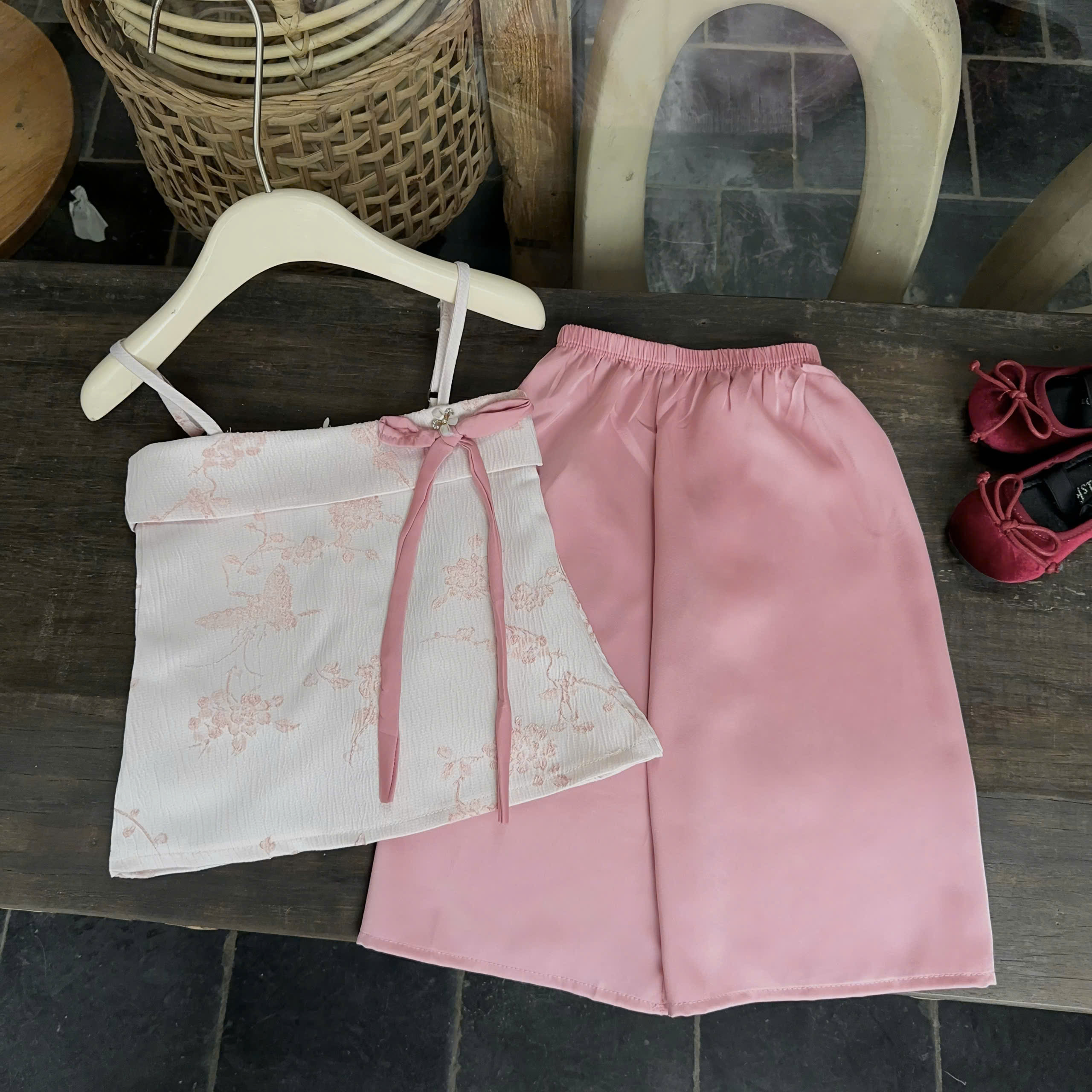 A595 - SET ÁO 2 DÂY NÀNG THƠ TRUNG QUỐC CỔ TRANG