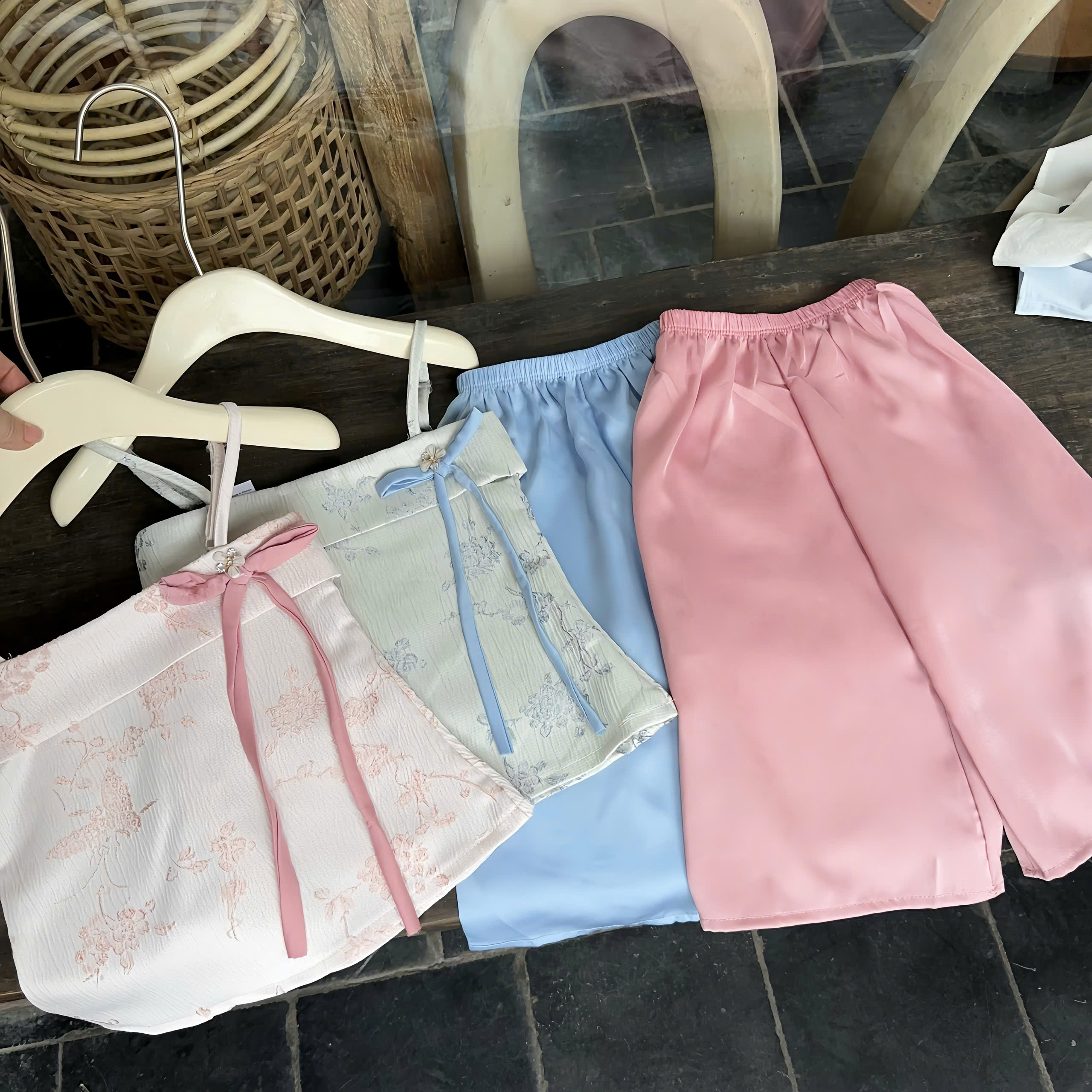 A595 - SET ÁO 2 DÂY NÀNG THƠ TRUNG QUỐC CỔ TRANG