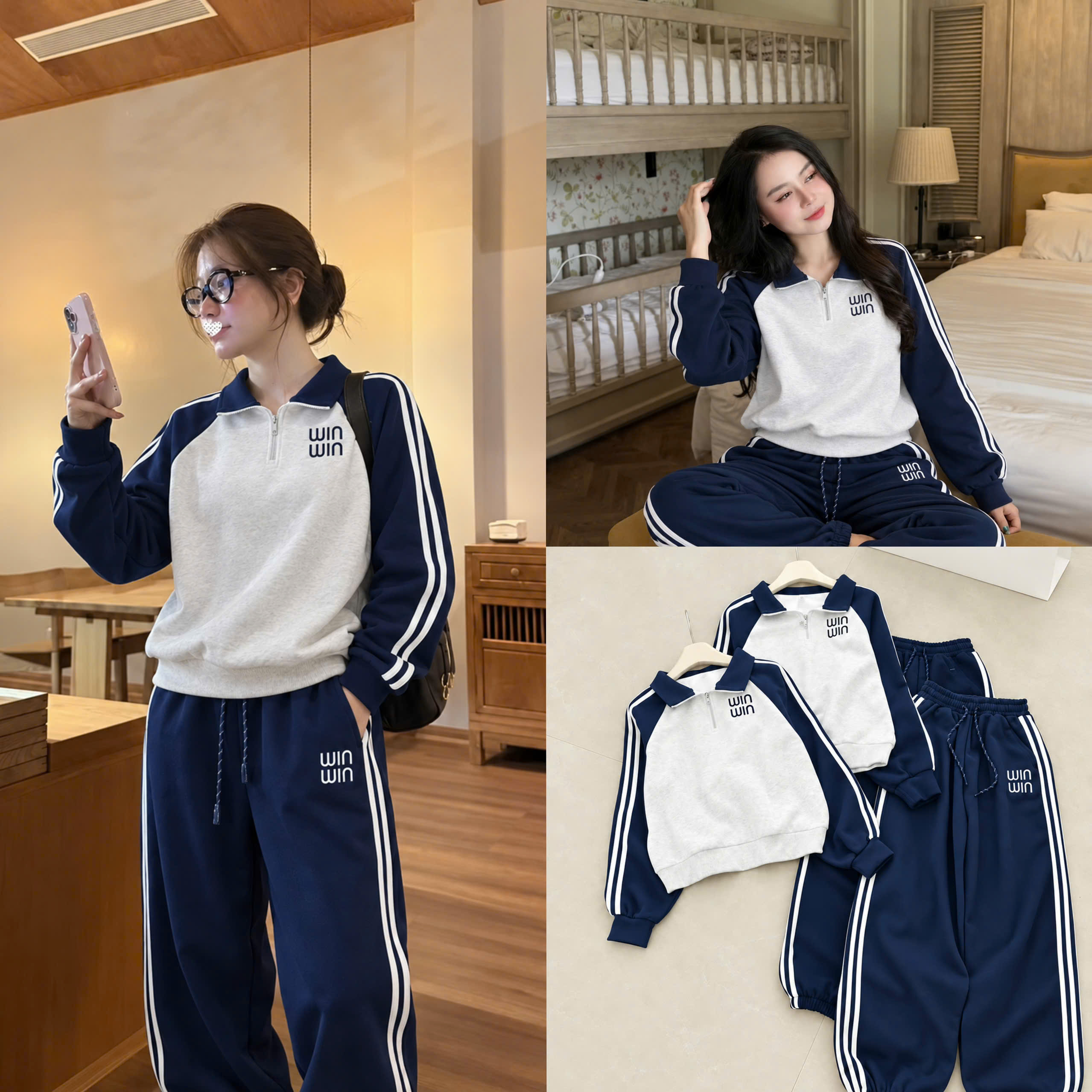 A596 - BỘ NỈ THAN GHI KHÓA MIU