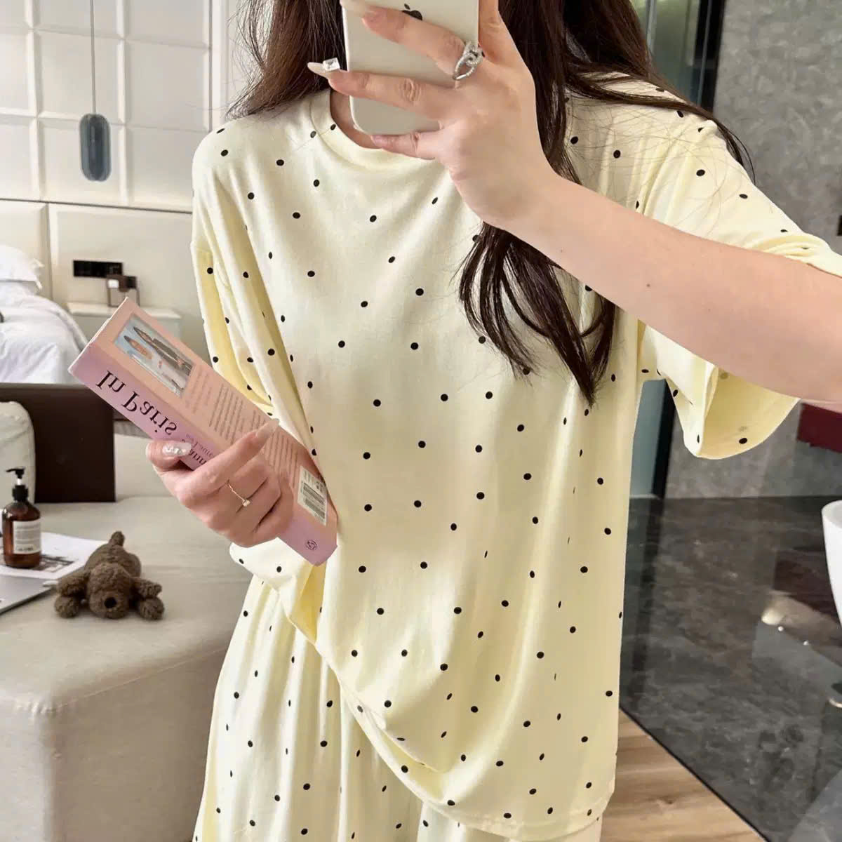 A620 - SET BỘ NỮ CỘC CHẤM BI 4 MÀU