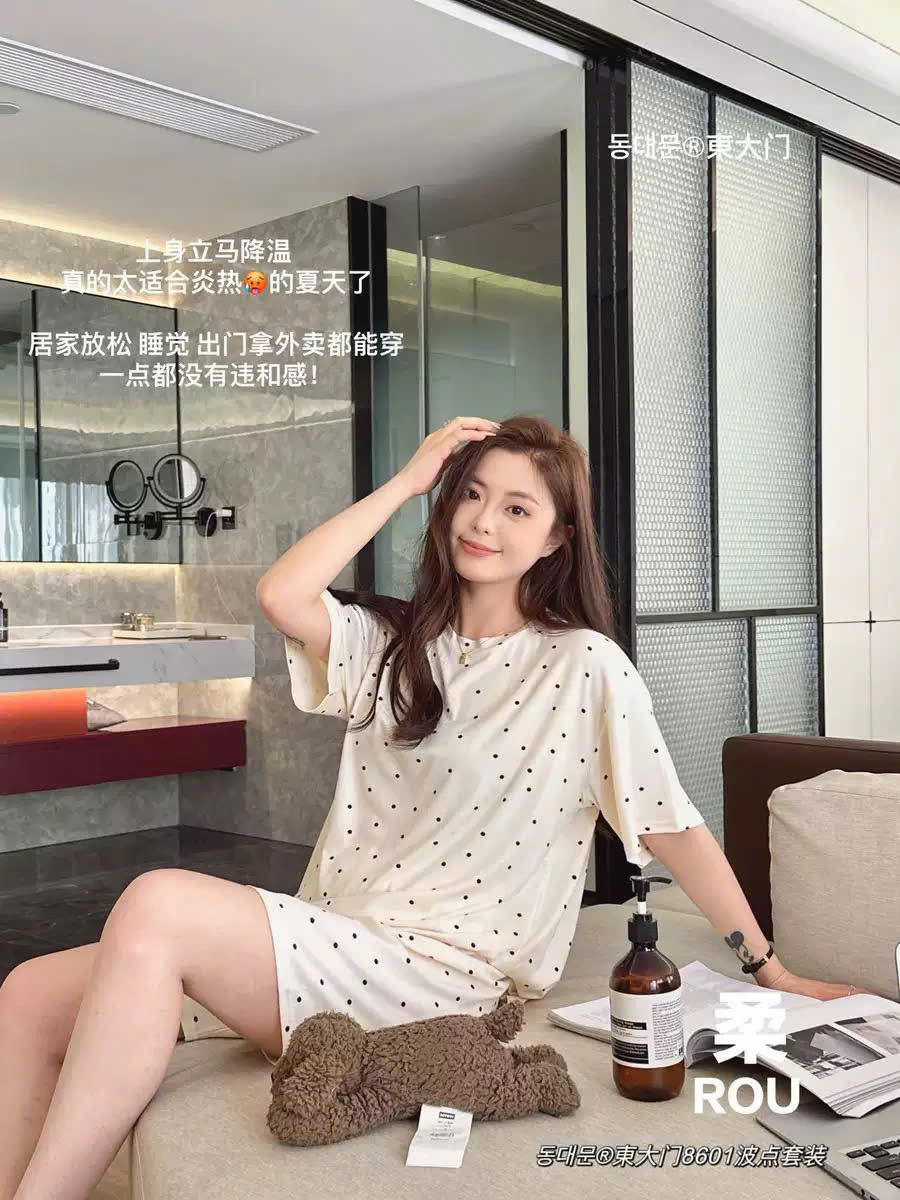 A620 - SET BỘ NỮ CỘC CHẤM BI 4 MÀU