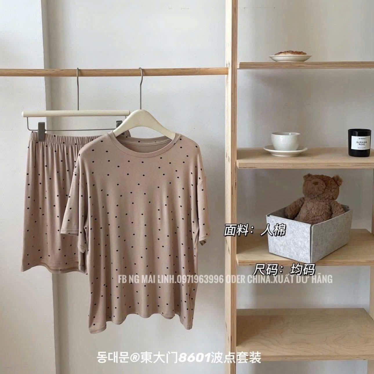 A620 - SET BỘ NỮ CỘC CHẤM BI 4 MÀU
