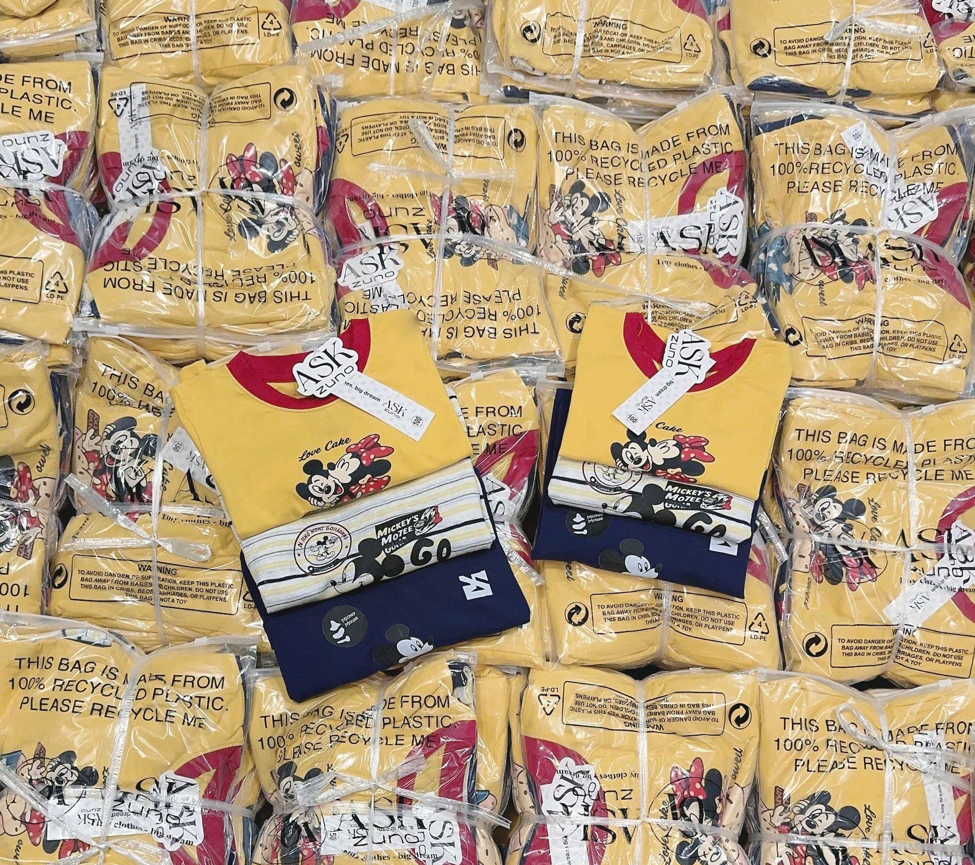 A631 - SET 3 ÁO MICKEY PHỐI TAY