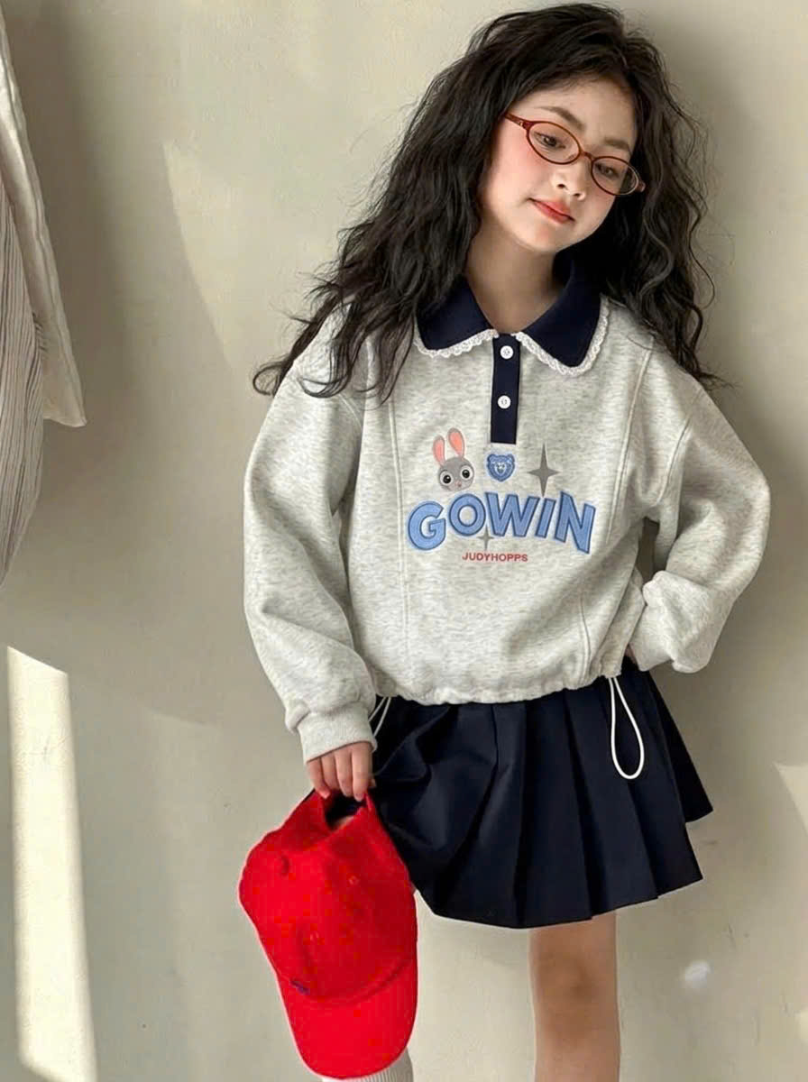 A637 - SET ÁO NỈ THỎ GOWIN KÈM CV