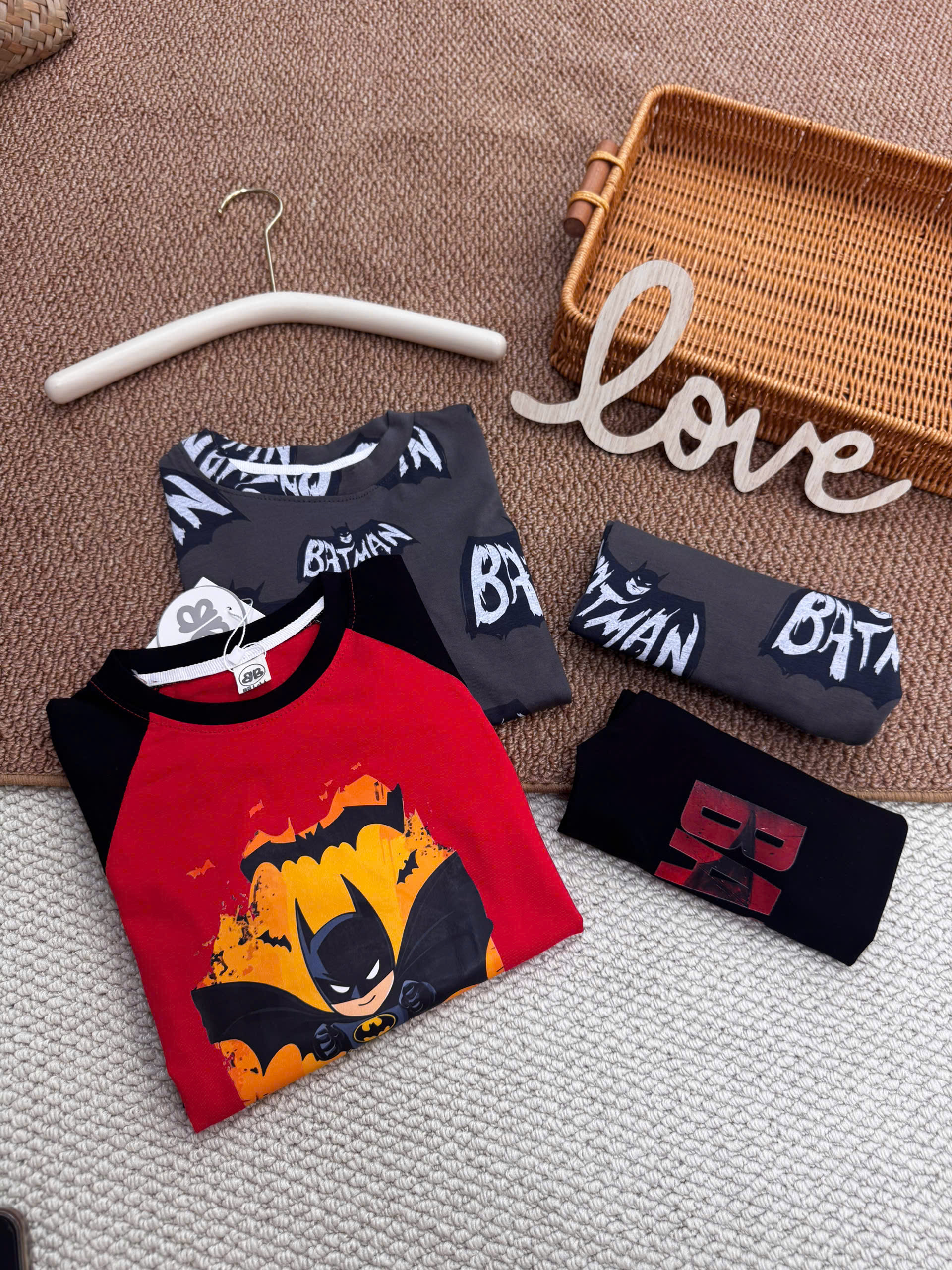 A643 - SET 2 BỘ BATMAN ĐỎ ĐEN
