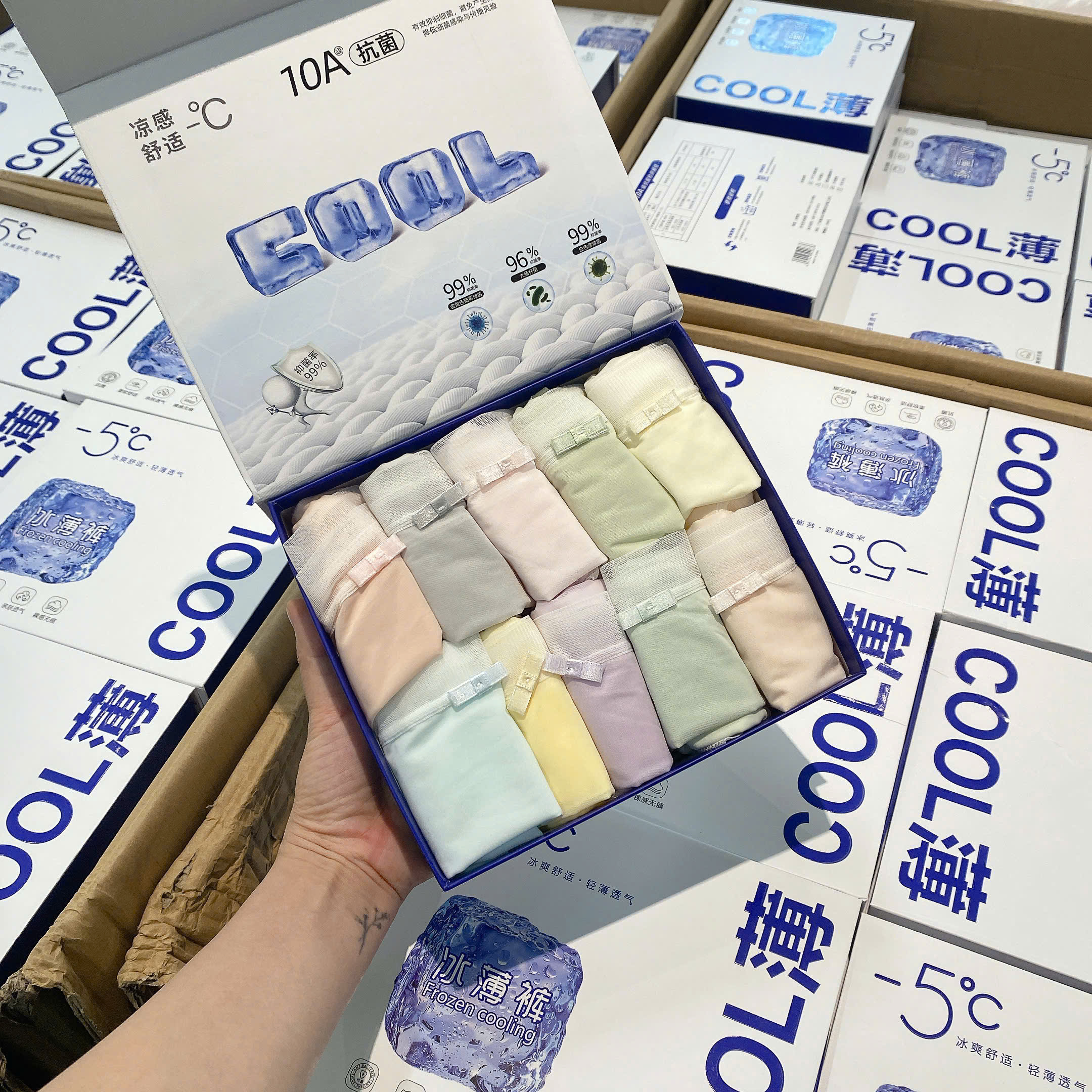 A646 - SET 10 QUẦN CHIP TONE PASTEL ĐÍNH NƠ