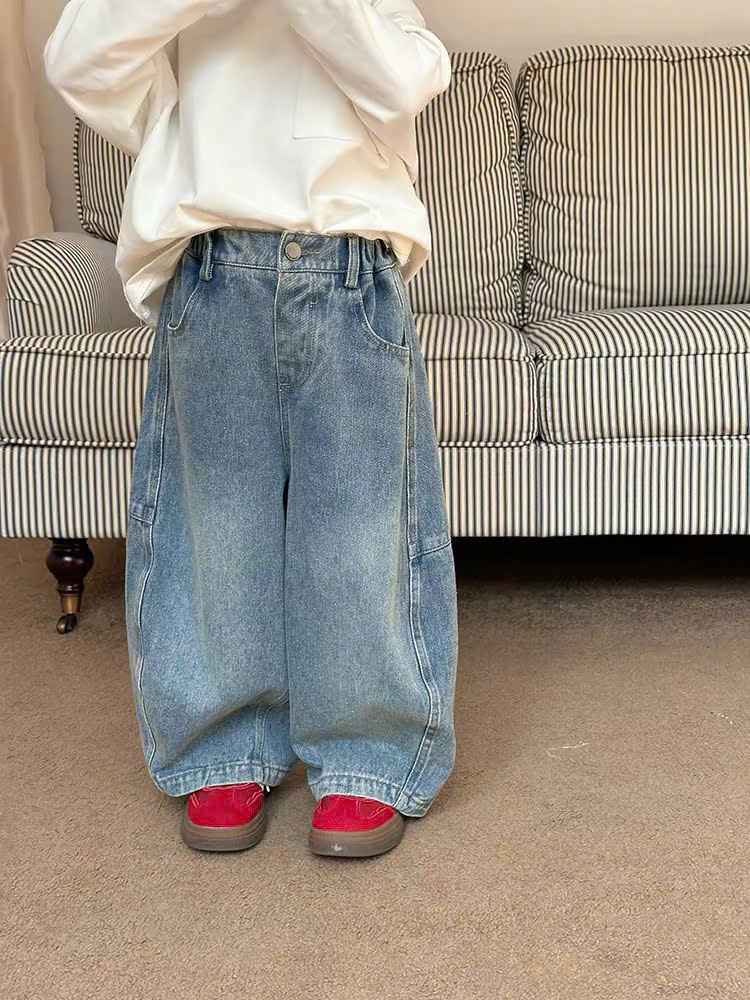 A672 - QUẦN JEANS ỐNG SUÔNG CHO BÉ