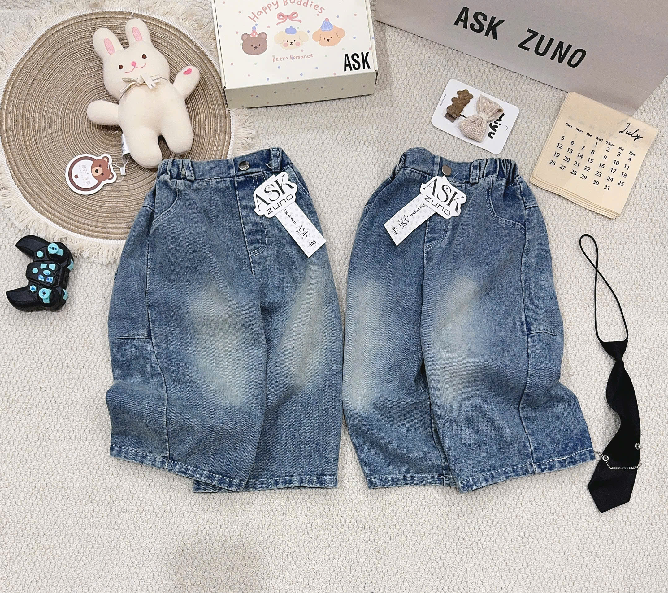 A672 - QUẦN JEANS ỐNG SUÔNG CHO BÉ