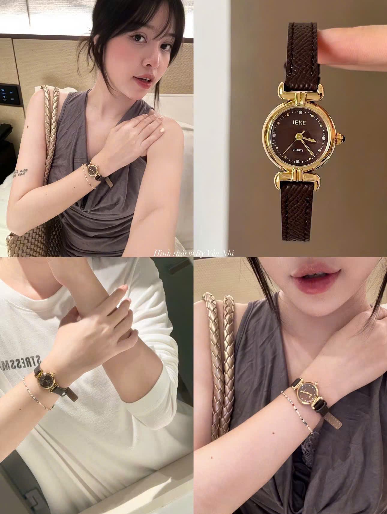 A694 - ĐỒNG HỒ NỮ IEKE MẶT TRÒN