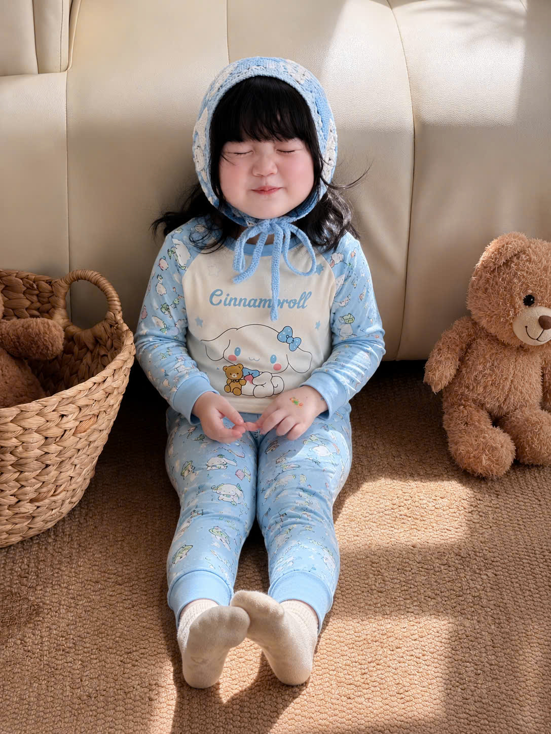 A702 - SET 2 BỘ CINNAMO XANH HỒNG