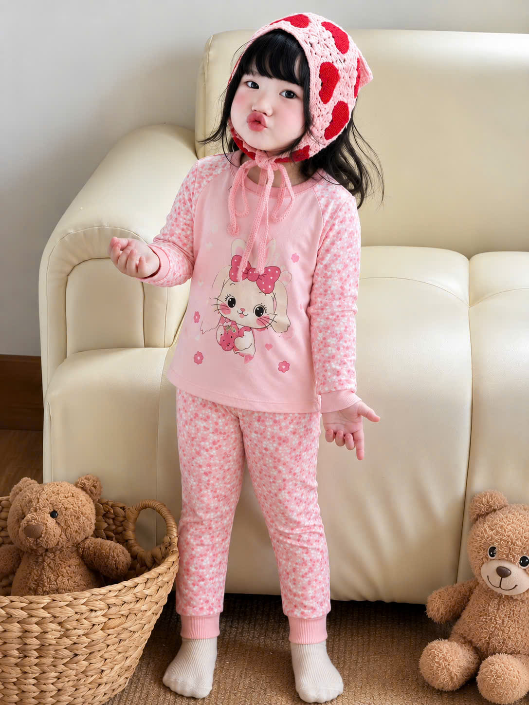 A702 - SET 2 BỘ CINNAMO XANH HỒNG