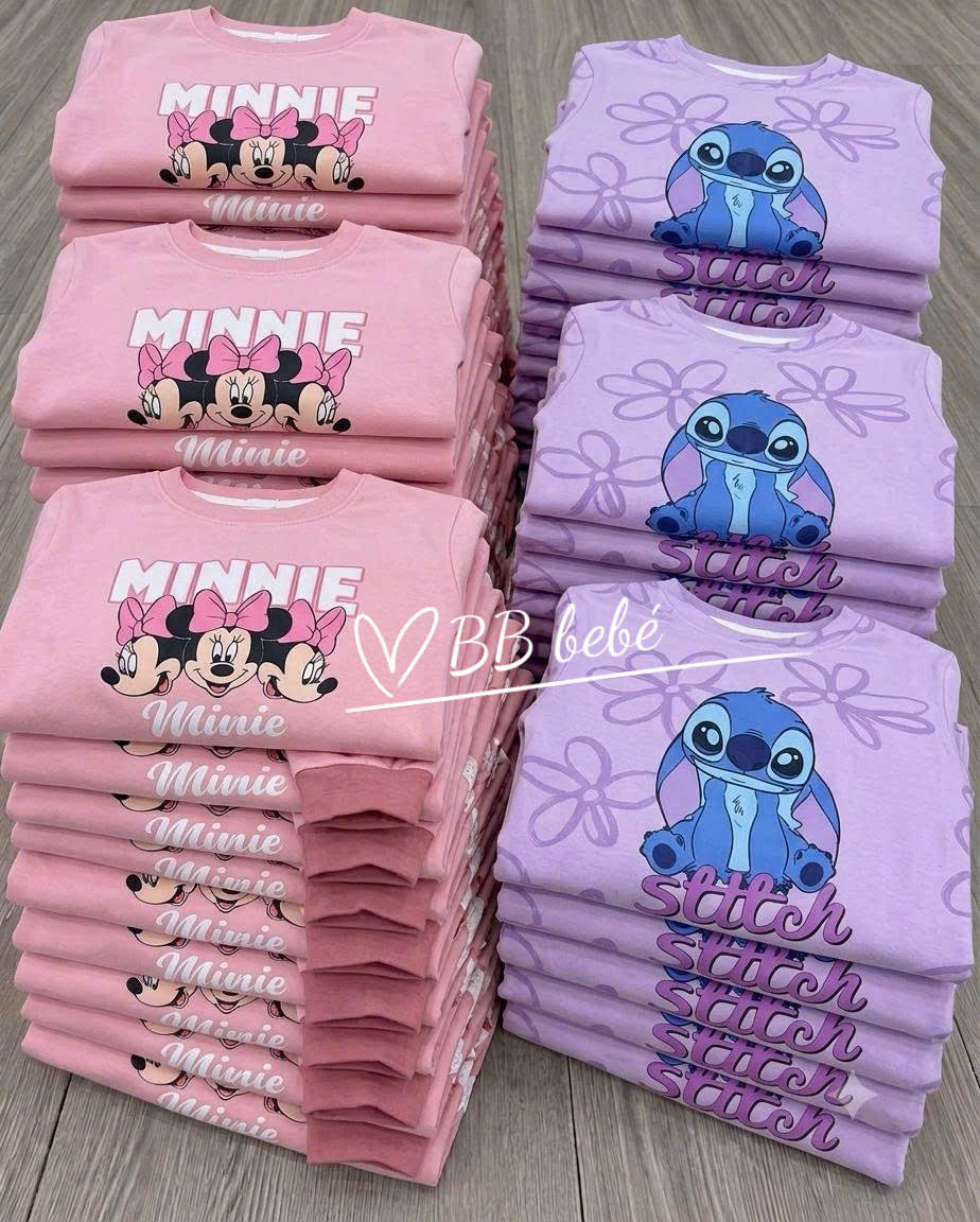 A738 - SET 2 BỘ MINIE STICH HỒNG TÍM