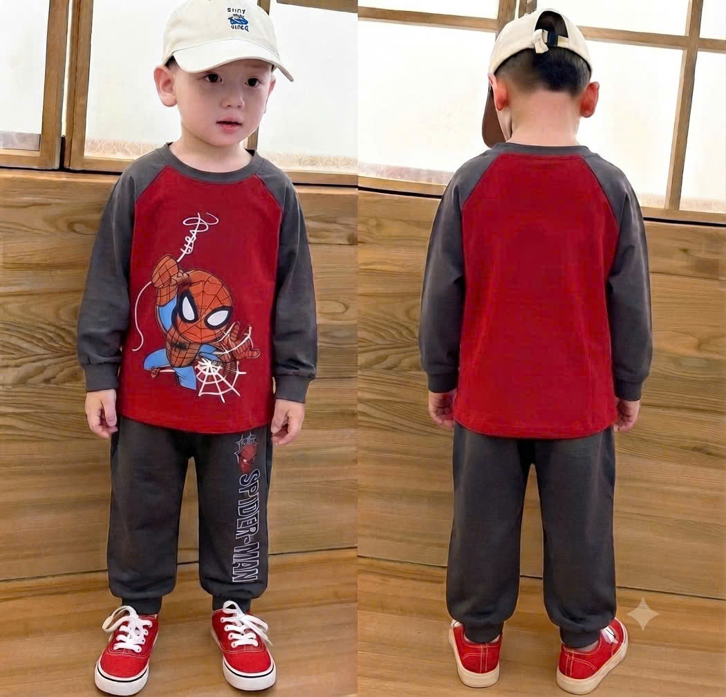 A787 - BỘ SPIDERMAN TONE ĐỎ TÀN