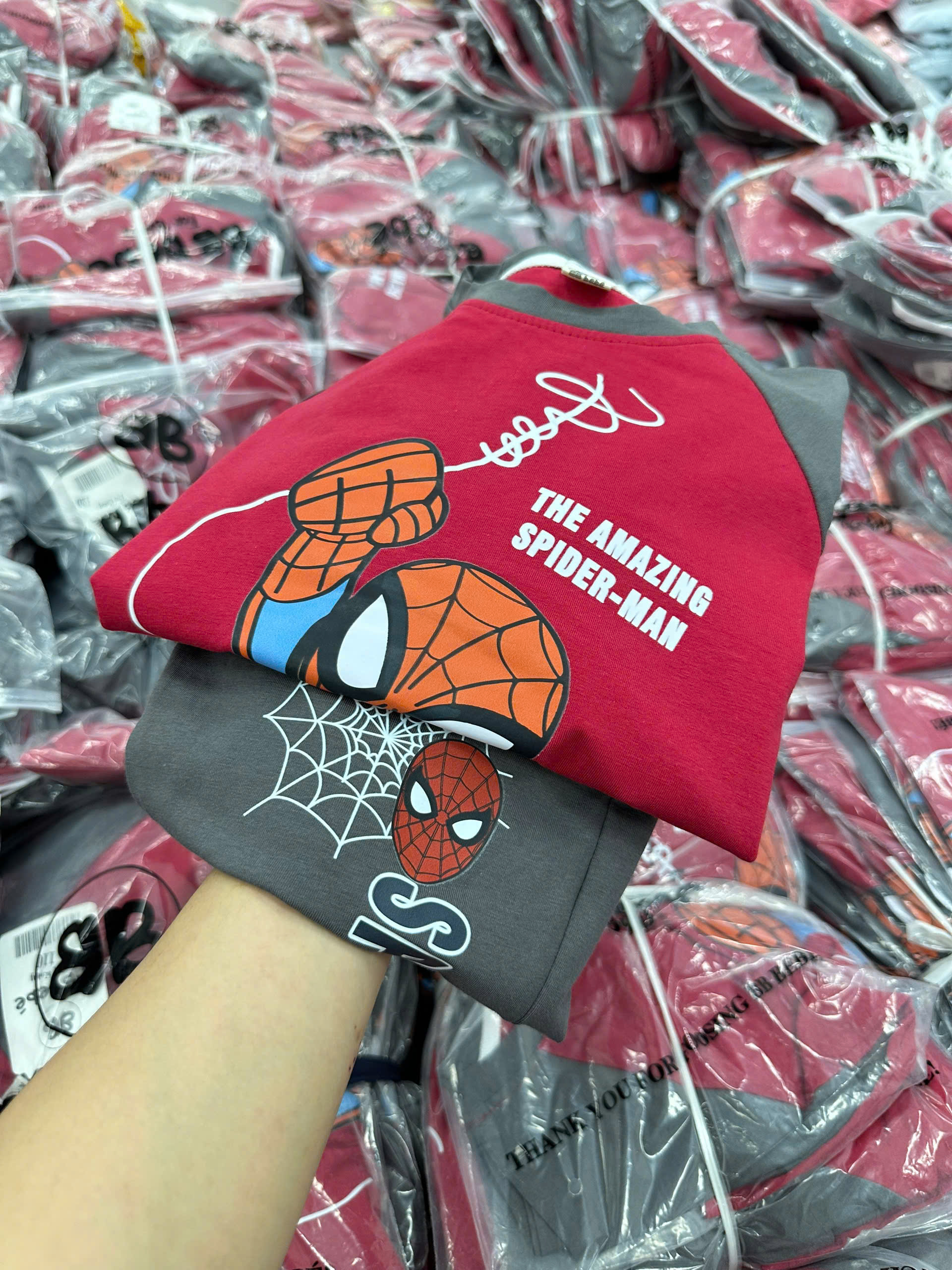 A787 - BỘ SPIDERMAN TONE ĐỎ TÀN