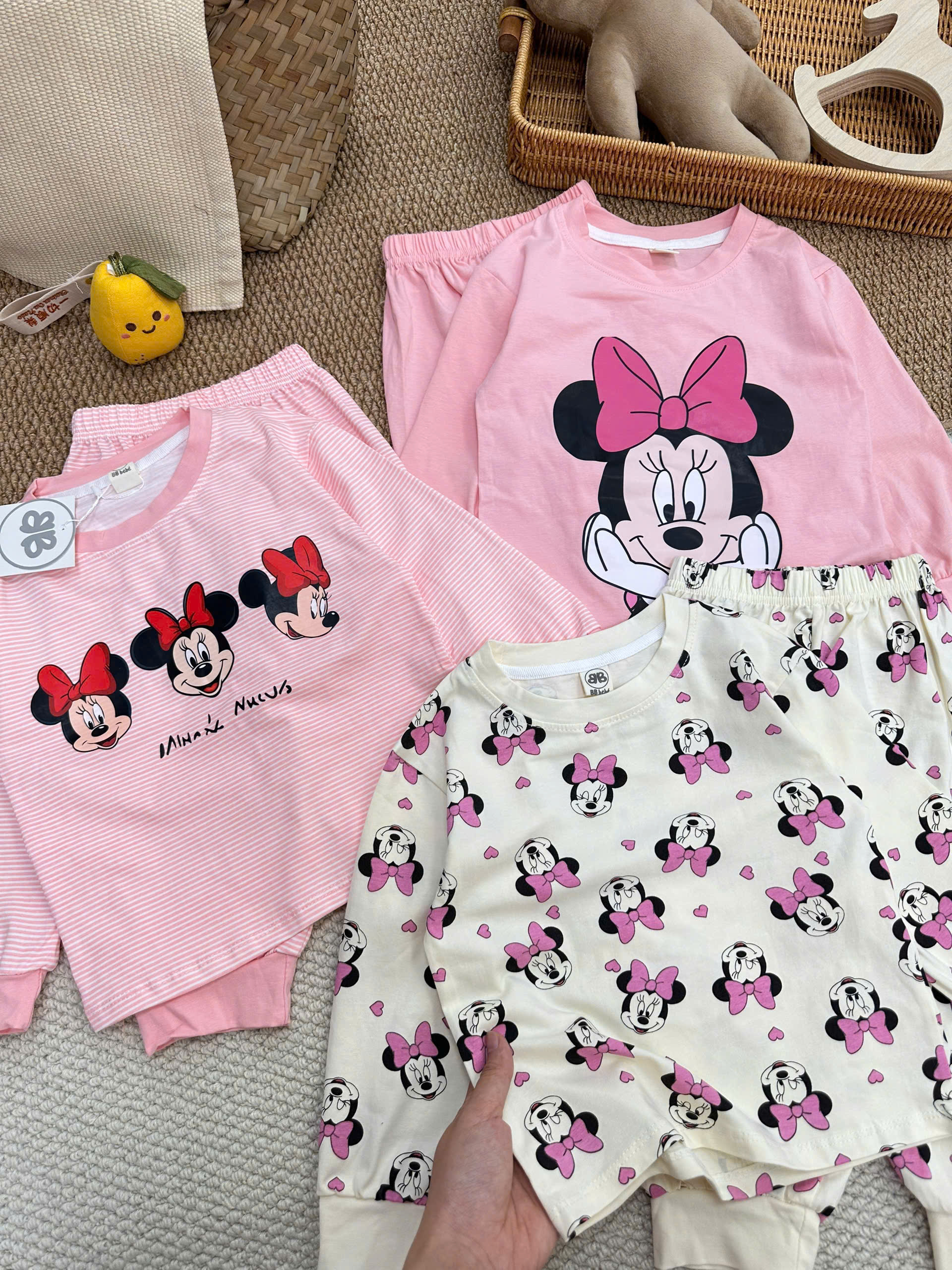 A860 - SET 3 BỘ MICKY TONE HỒNG