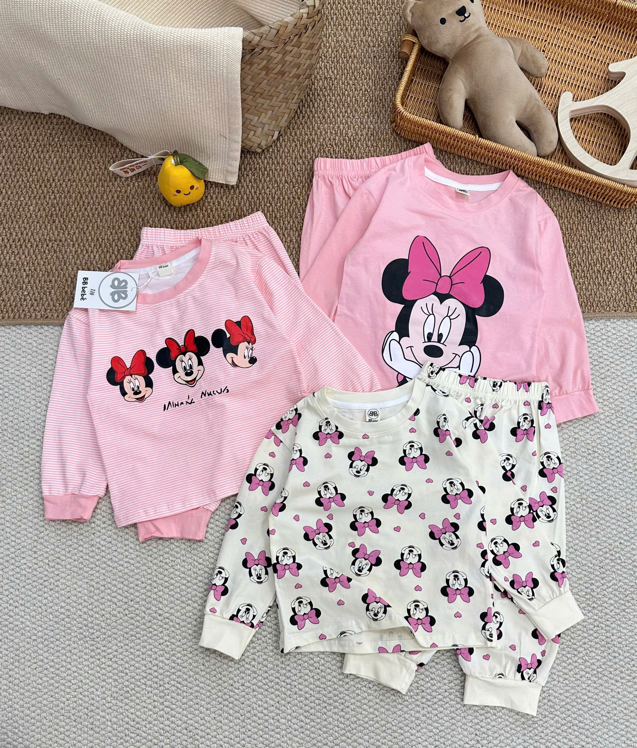 A860 - SET 3 BỘ MICKY TONE HỒNG