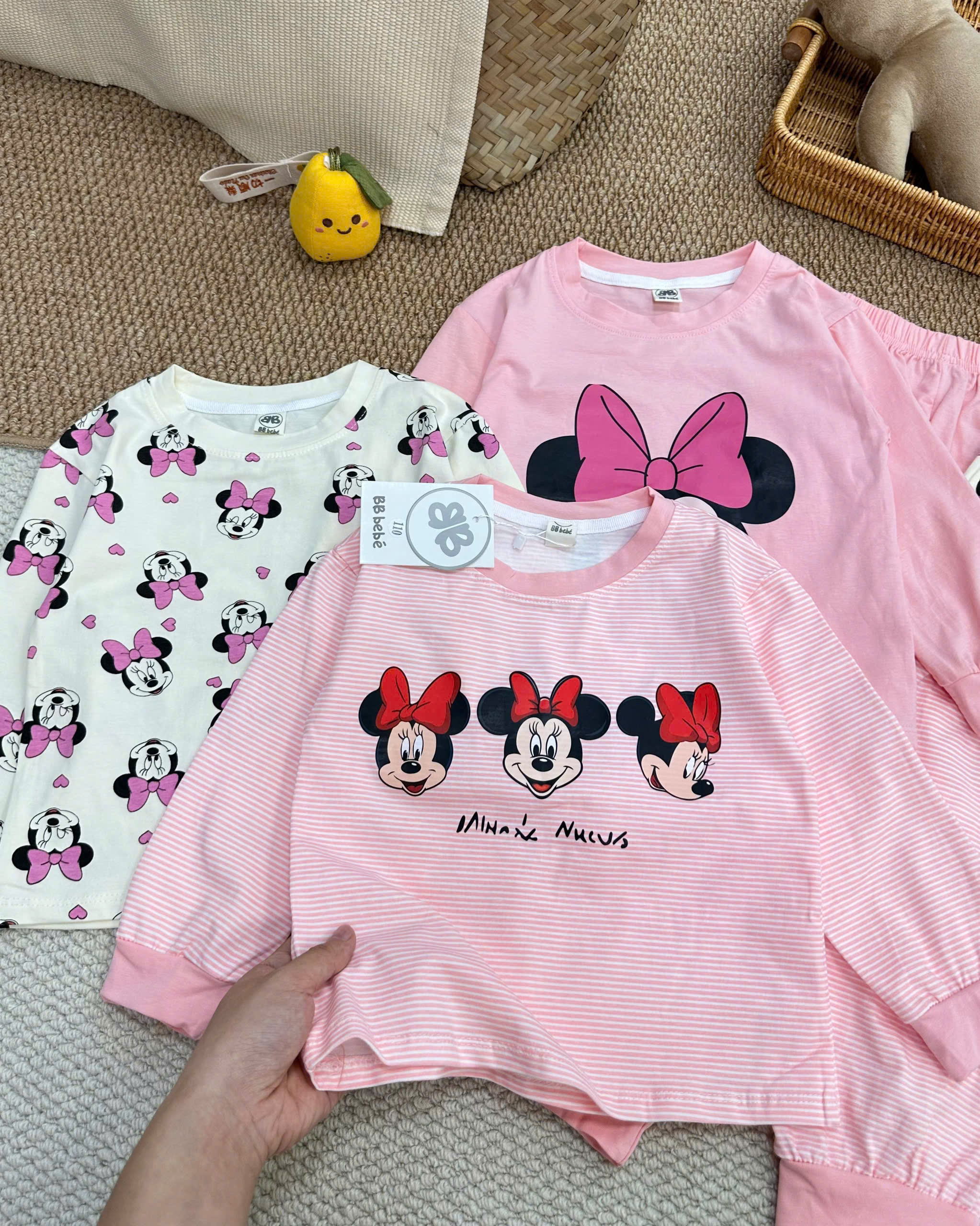 A860 - SET 3 BỘ MICKY TONE HỒNG