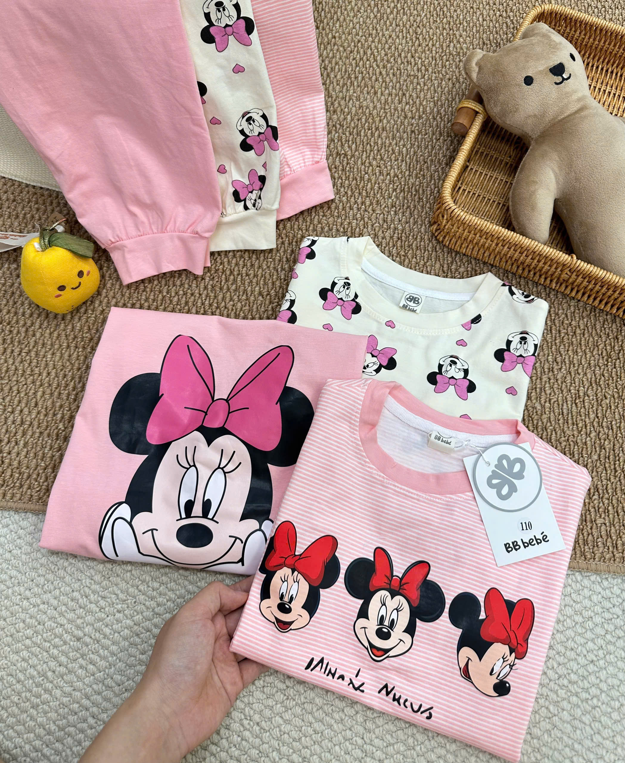 A860 - SET 3 BỘ MICKY TONE HỒNG