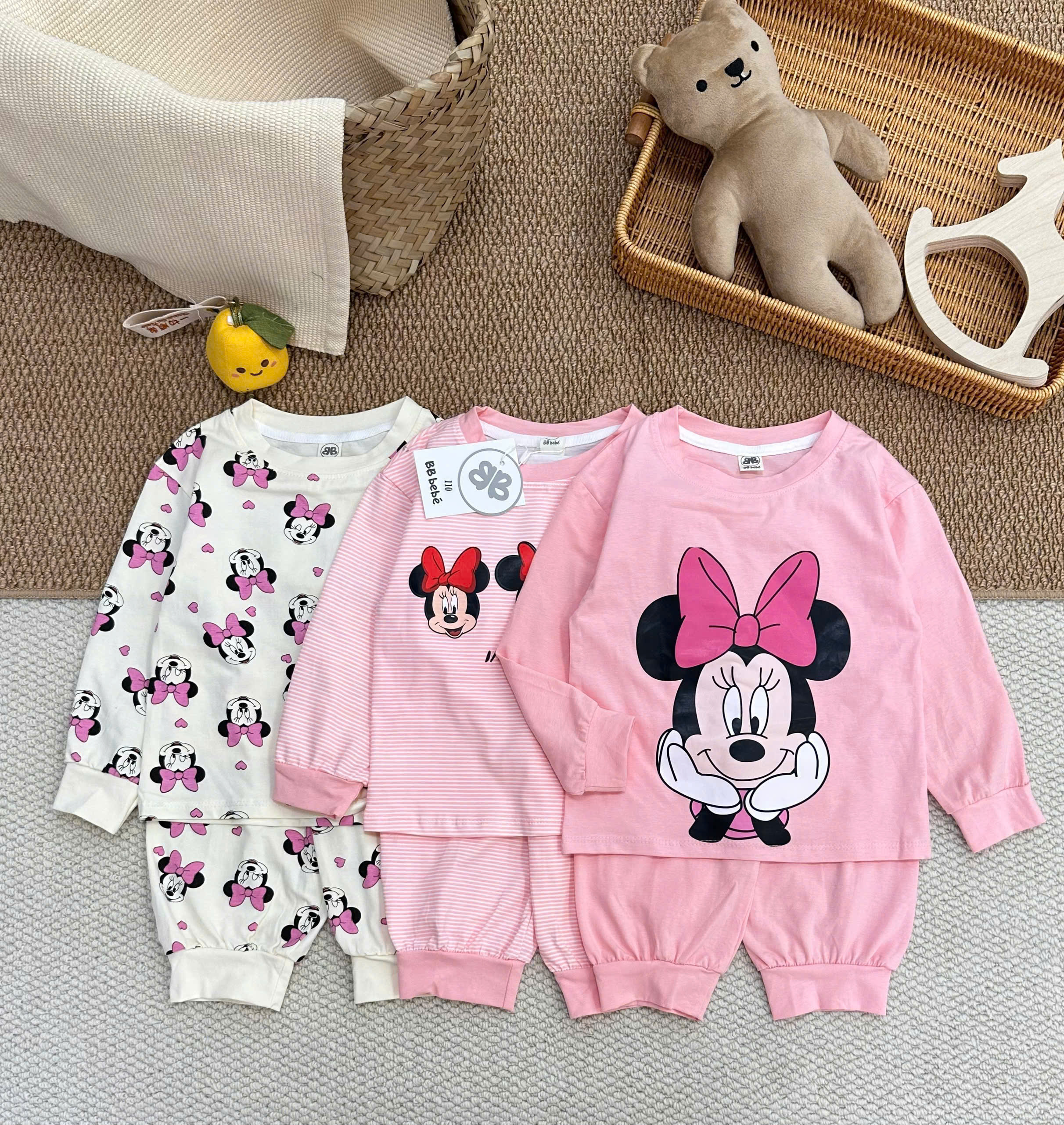 A860 - SET 3 BỘ MICKY TONE HỒNG