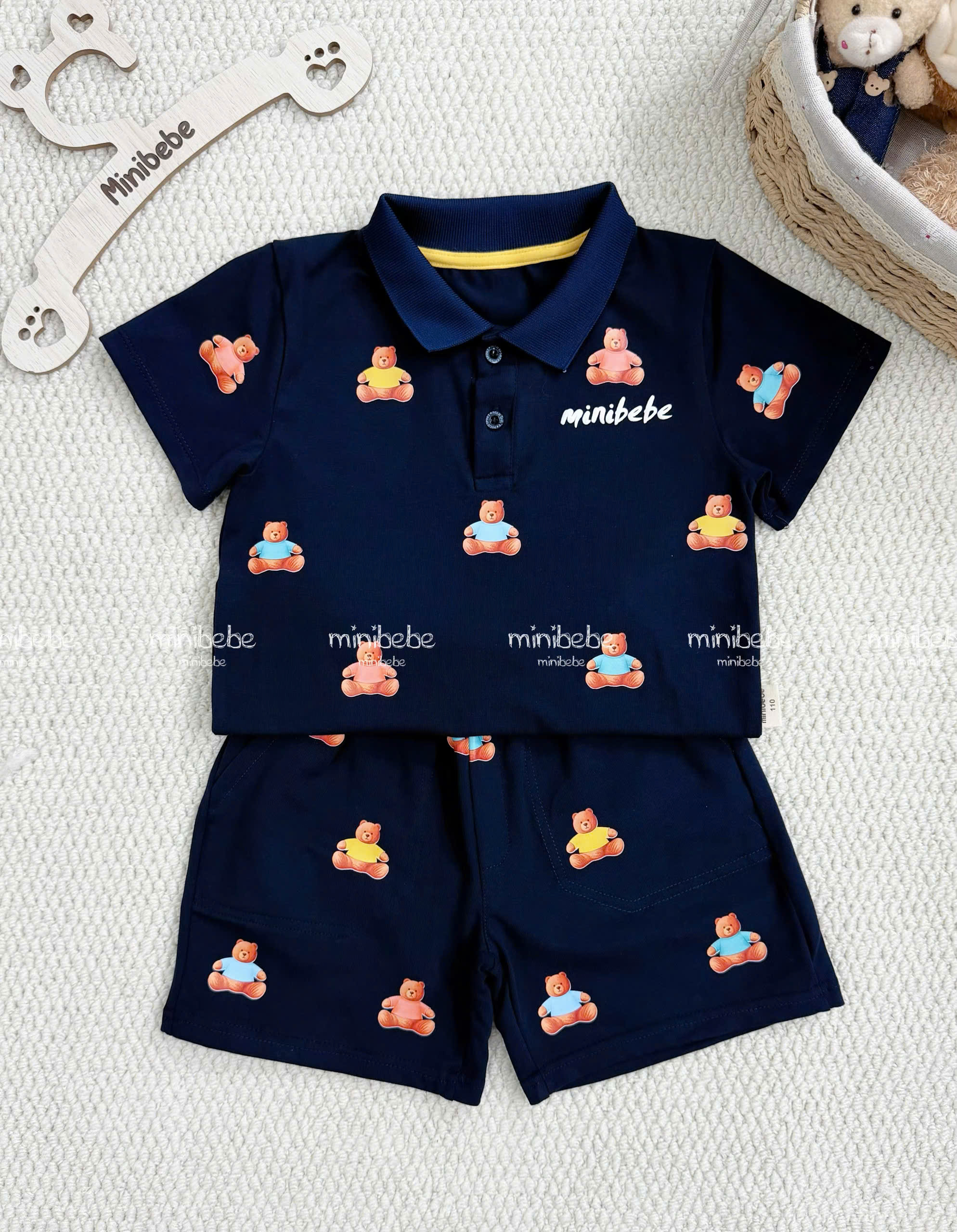 B136 - SET BỘ THAN POLO GẤU