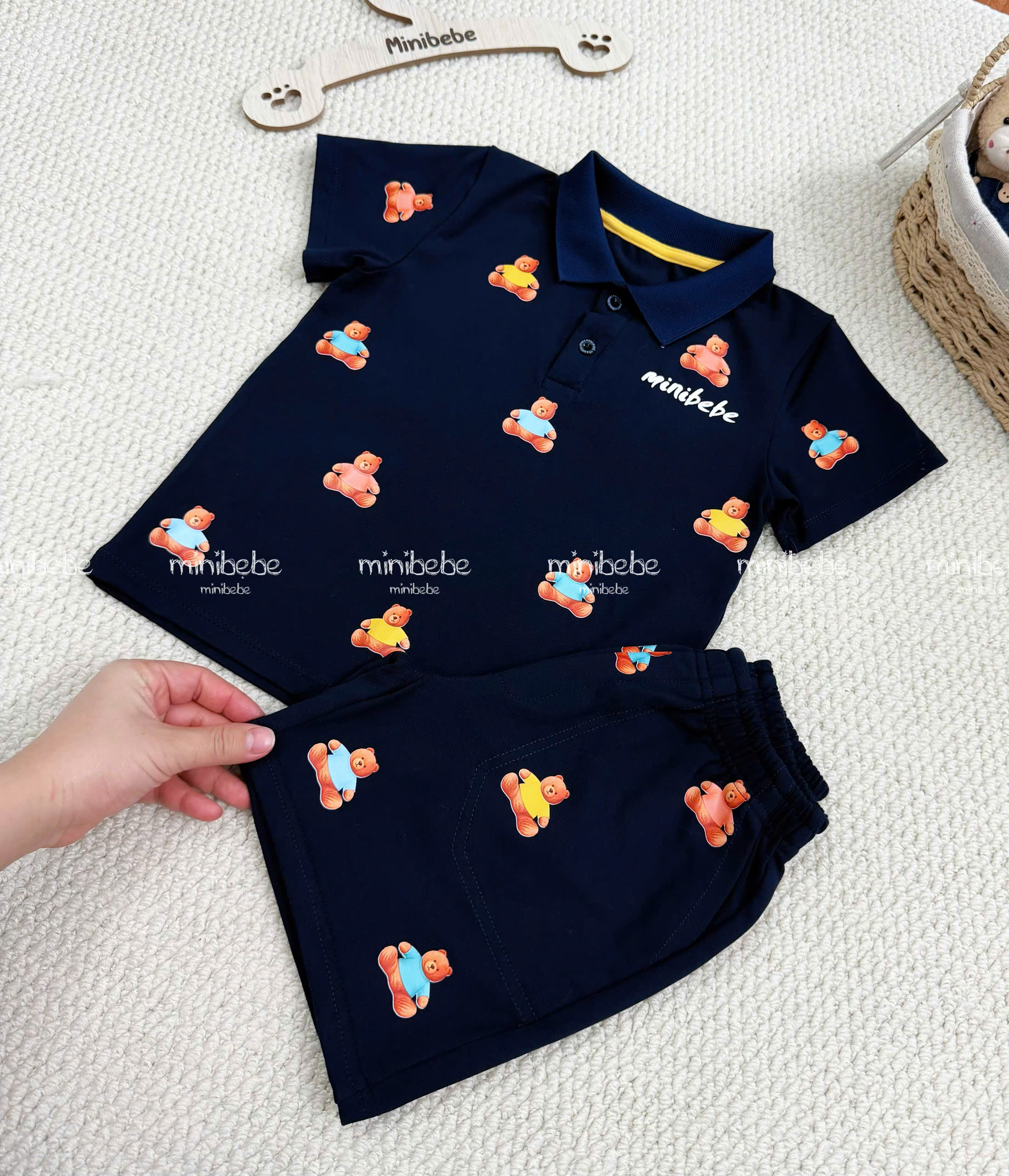 B136 - SET BỘ THAN POLO GẤU