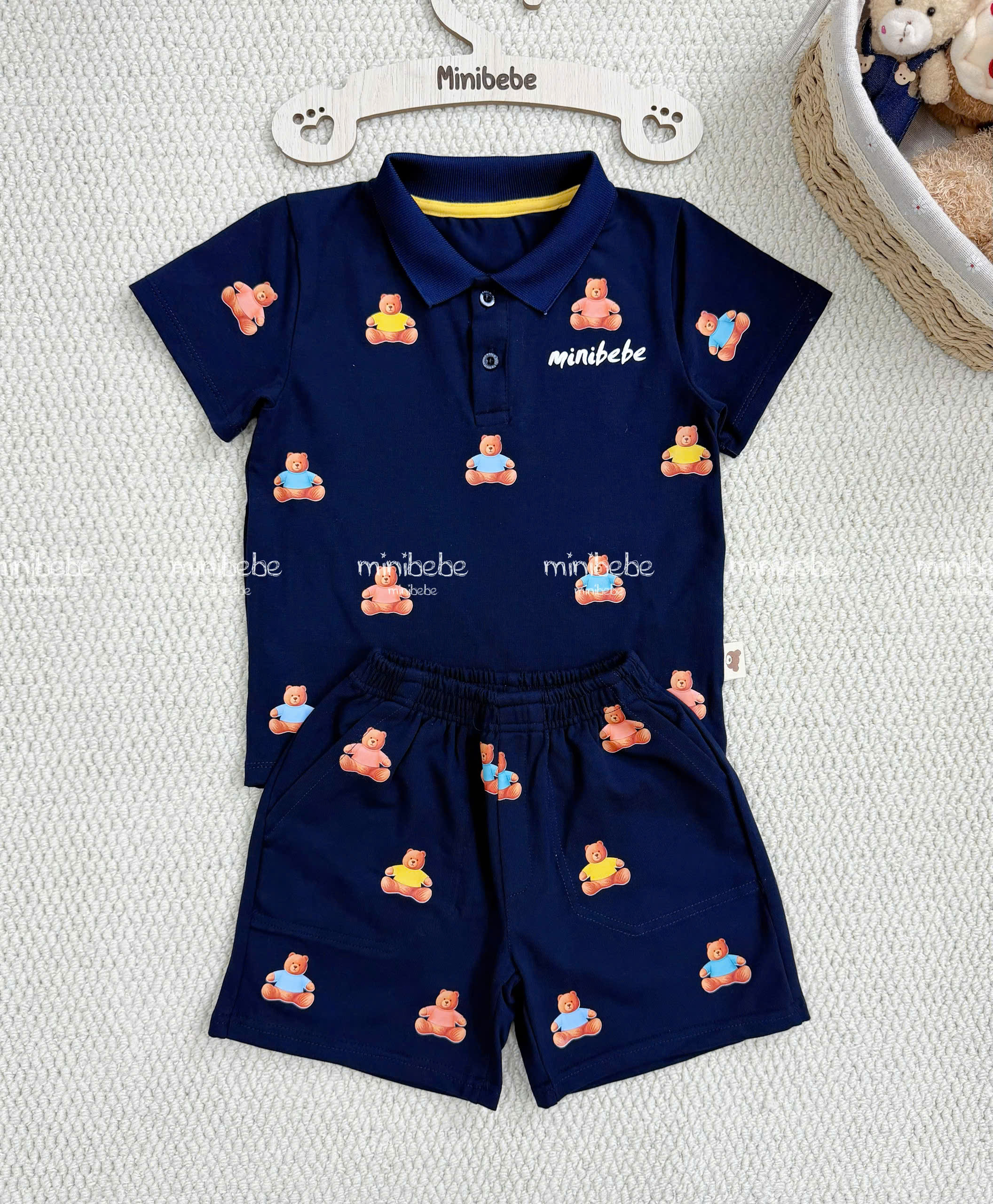 B136 - SET BỘ THAN POLO GẤU