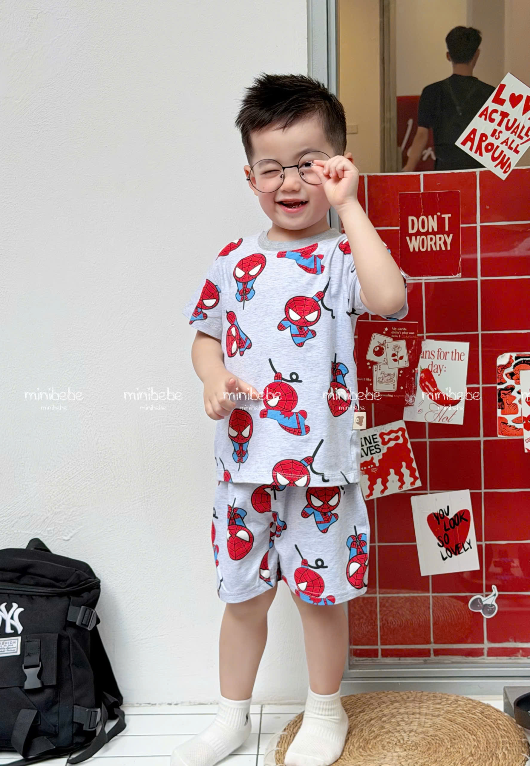 XẢ B137 - SET 2 BỘ NHỆN MARVEL IN NHÍ TRÀN