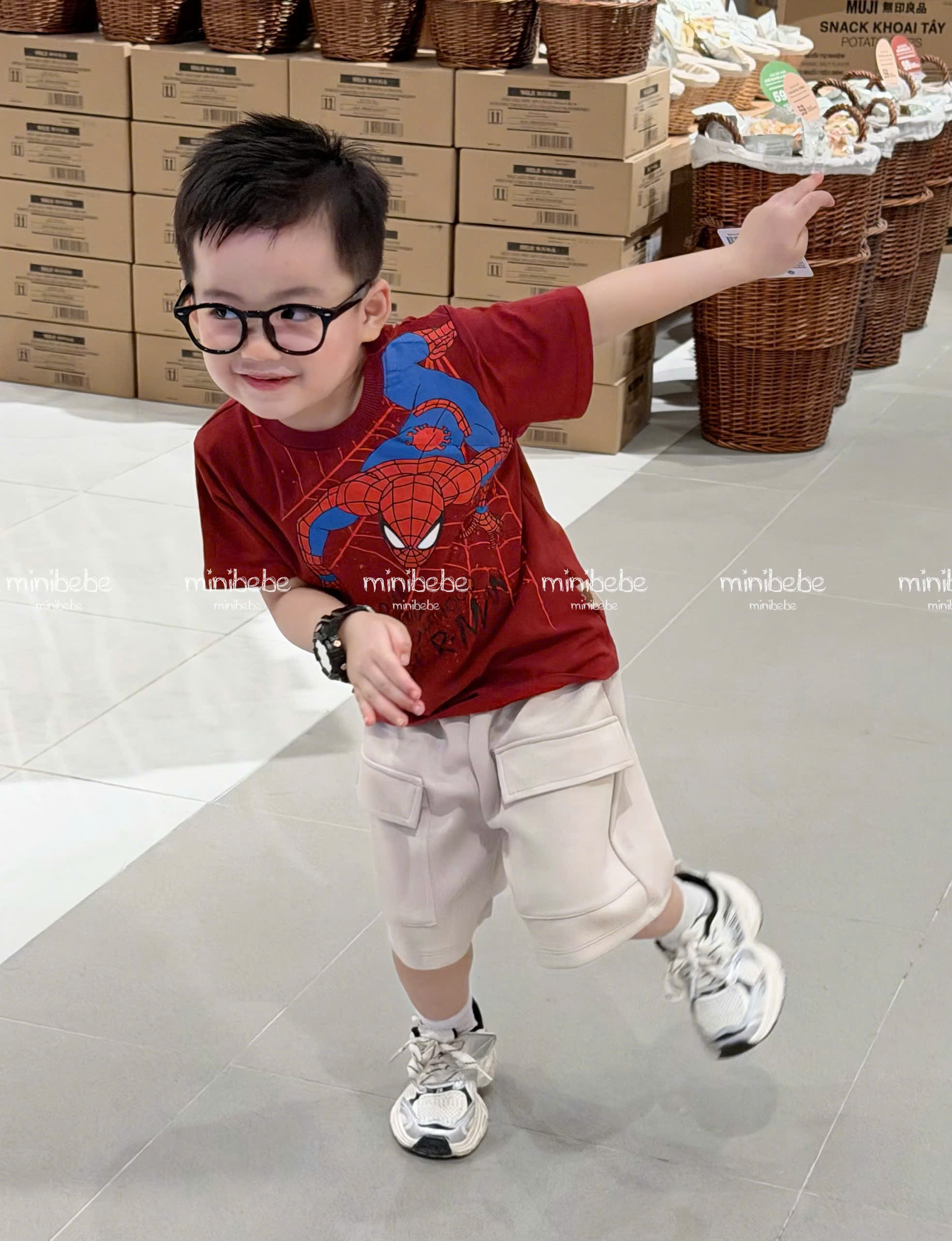 XẢ B138 - SET BỘ CỘC NHỆN ĐỎ QUẦN CUA KEM