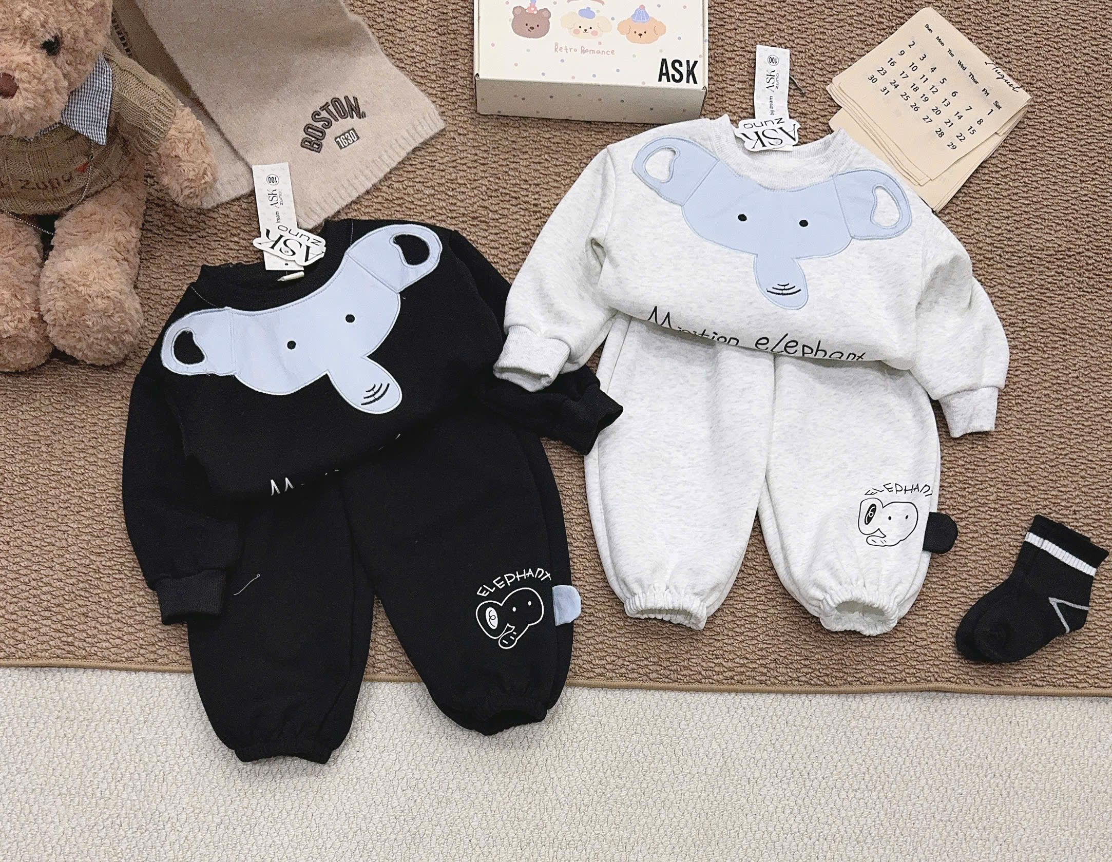 B143 - BỘ NỈ VOI 2 MÀU