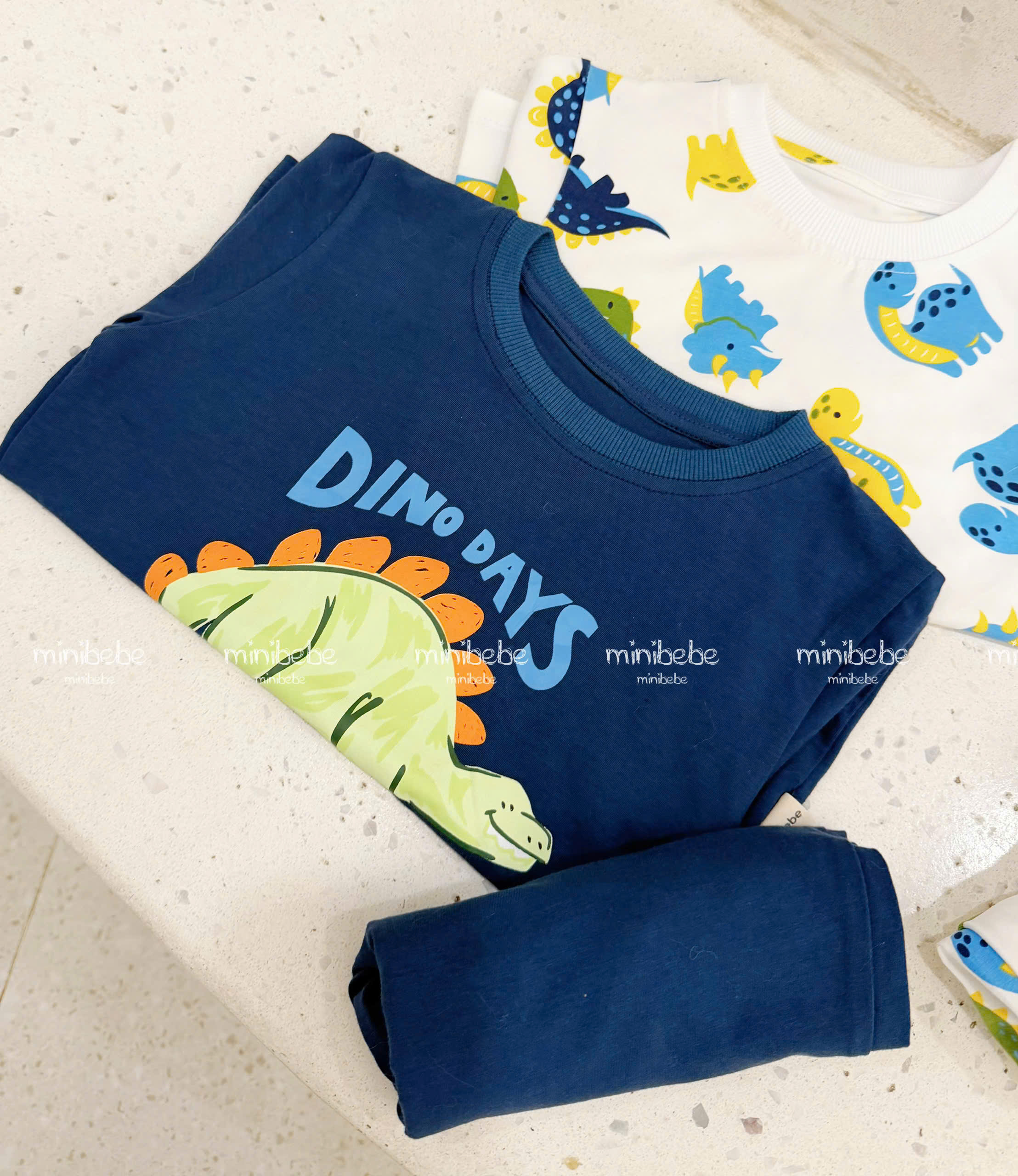 XẢ B146 - SET 2 BỘ KHỦNG LONG DINO TONE TRẮNG THAN