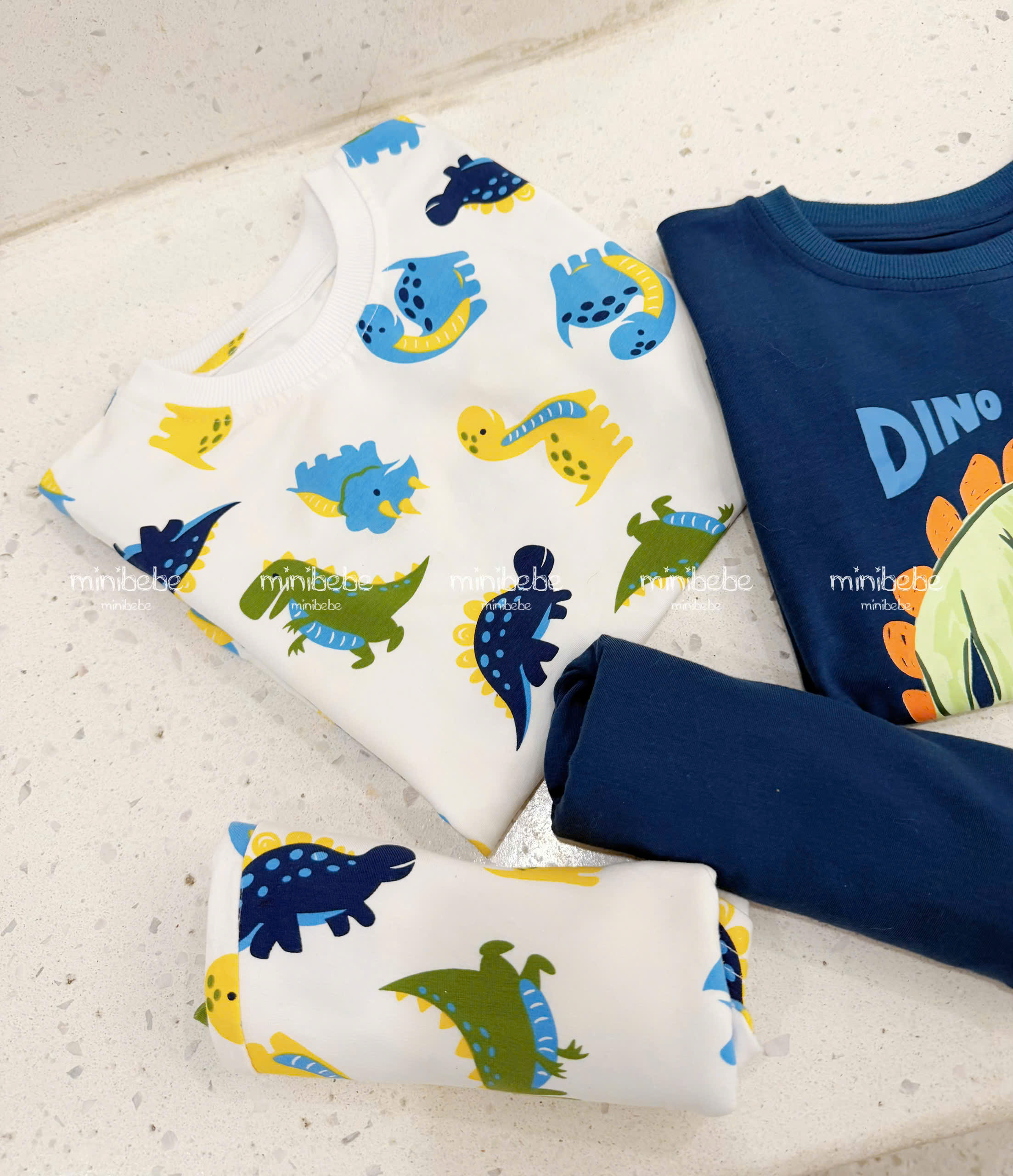 XẢ B146 - SET 2 BỘ KHỦNG LONG DINO TONE TRẮNG THAN
