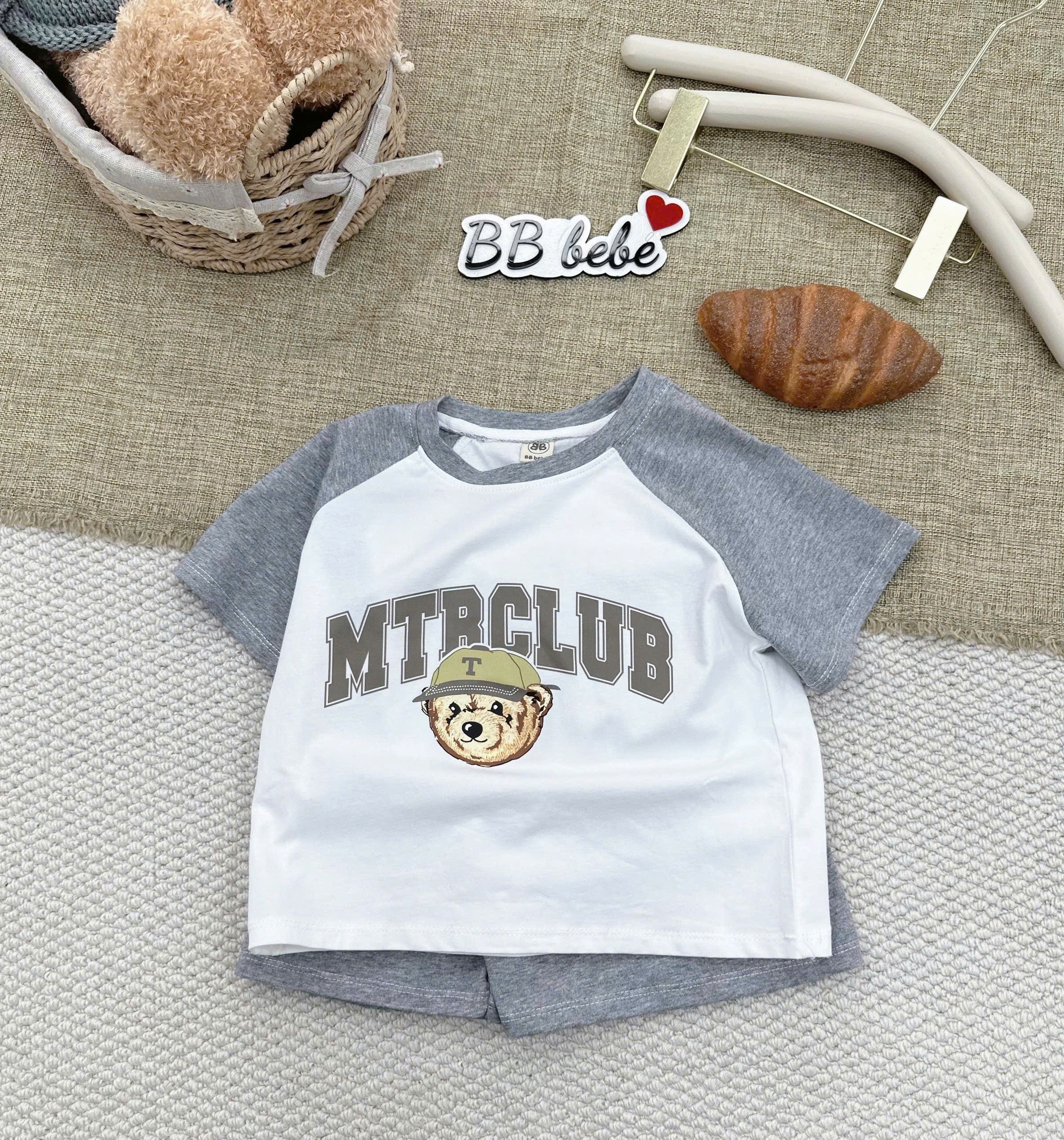 XẢ B150 - SET 2 BỘ GẤU MTRCLUB THAN GHI