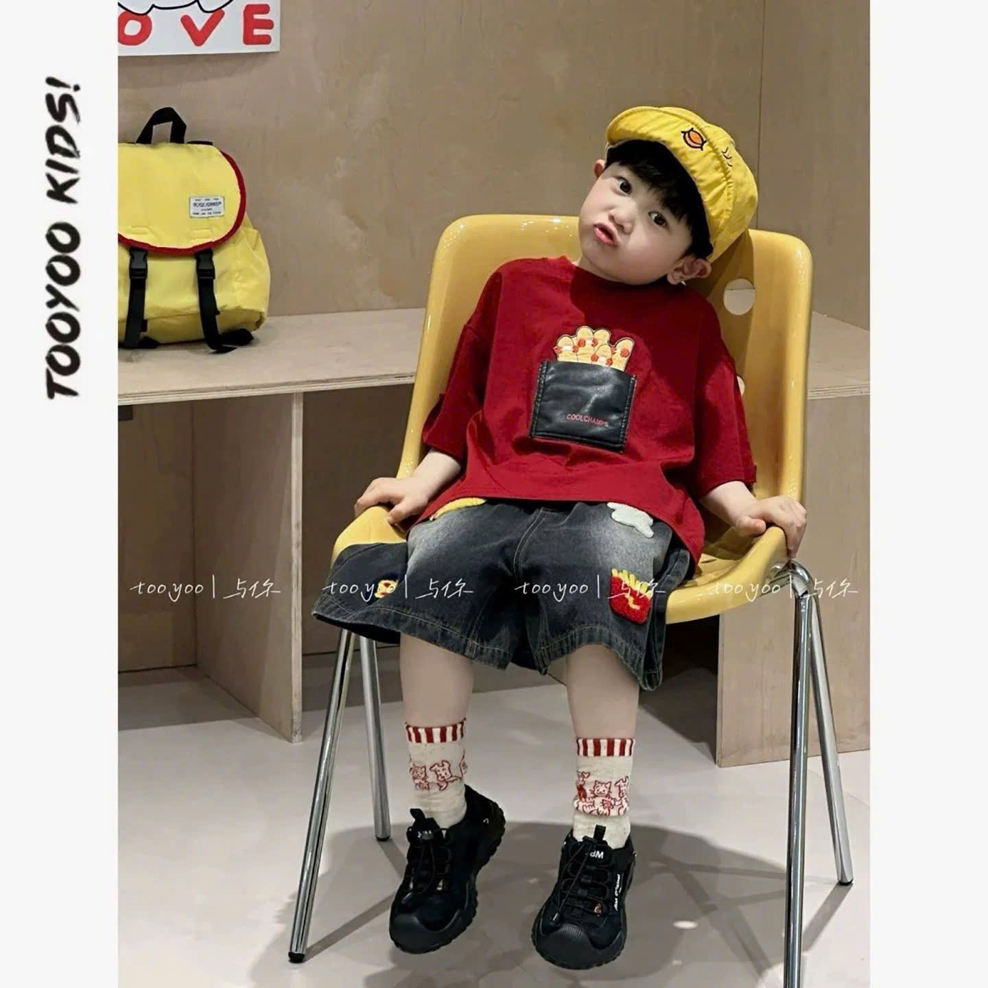 XẢ B154 - SET PHÔNG ĐỎ KHOAI TÂY CHIÊN QUẦN JEAN SZ NHỠ