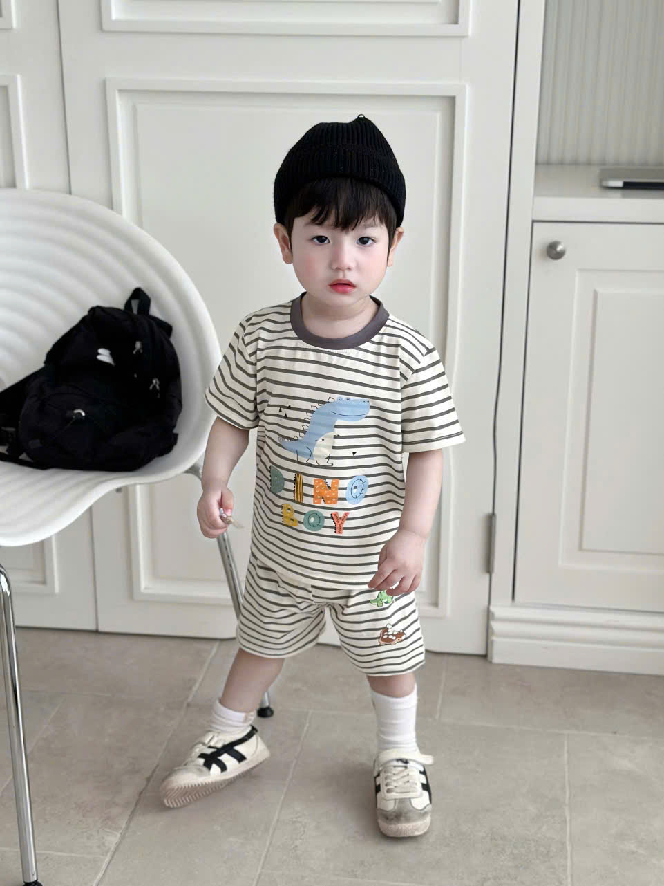XẢ B165 - SET 3 BỘ ĐÙI KHỦNG LONG TONE NÂU