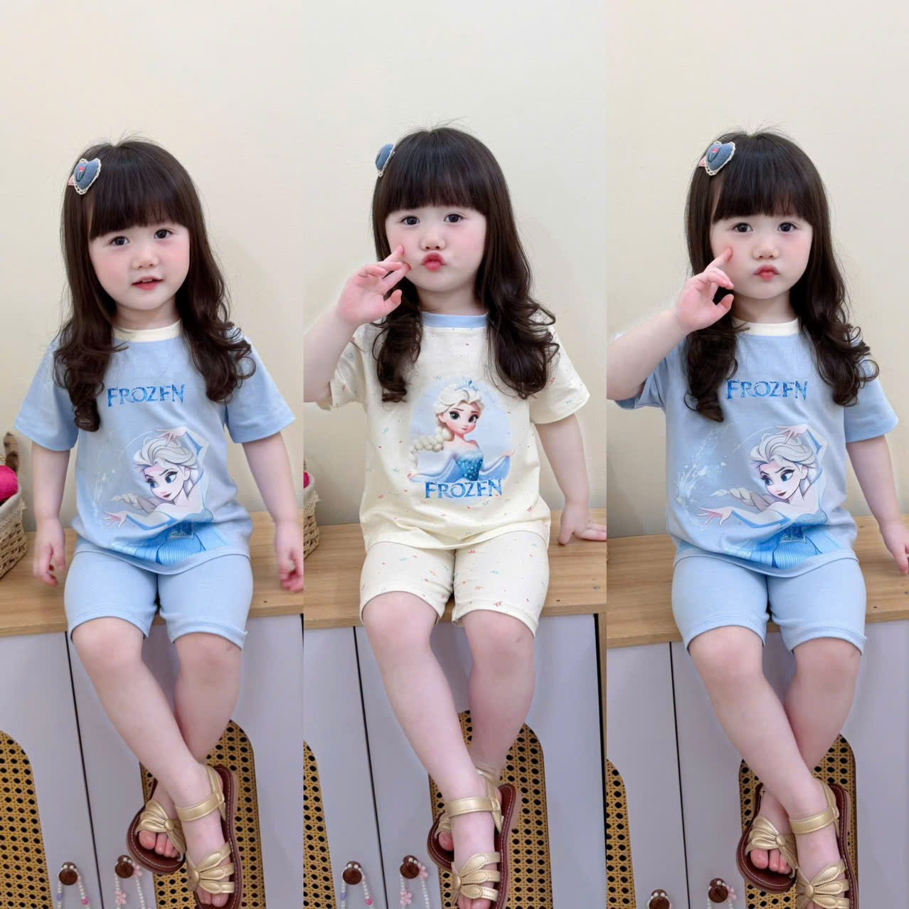 XẢ B177 - SET 2 BỘ FROZEN CHO BÉ GÁI