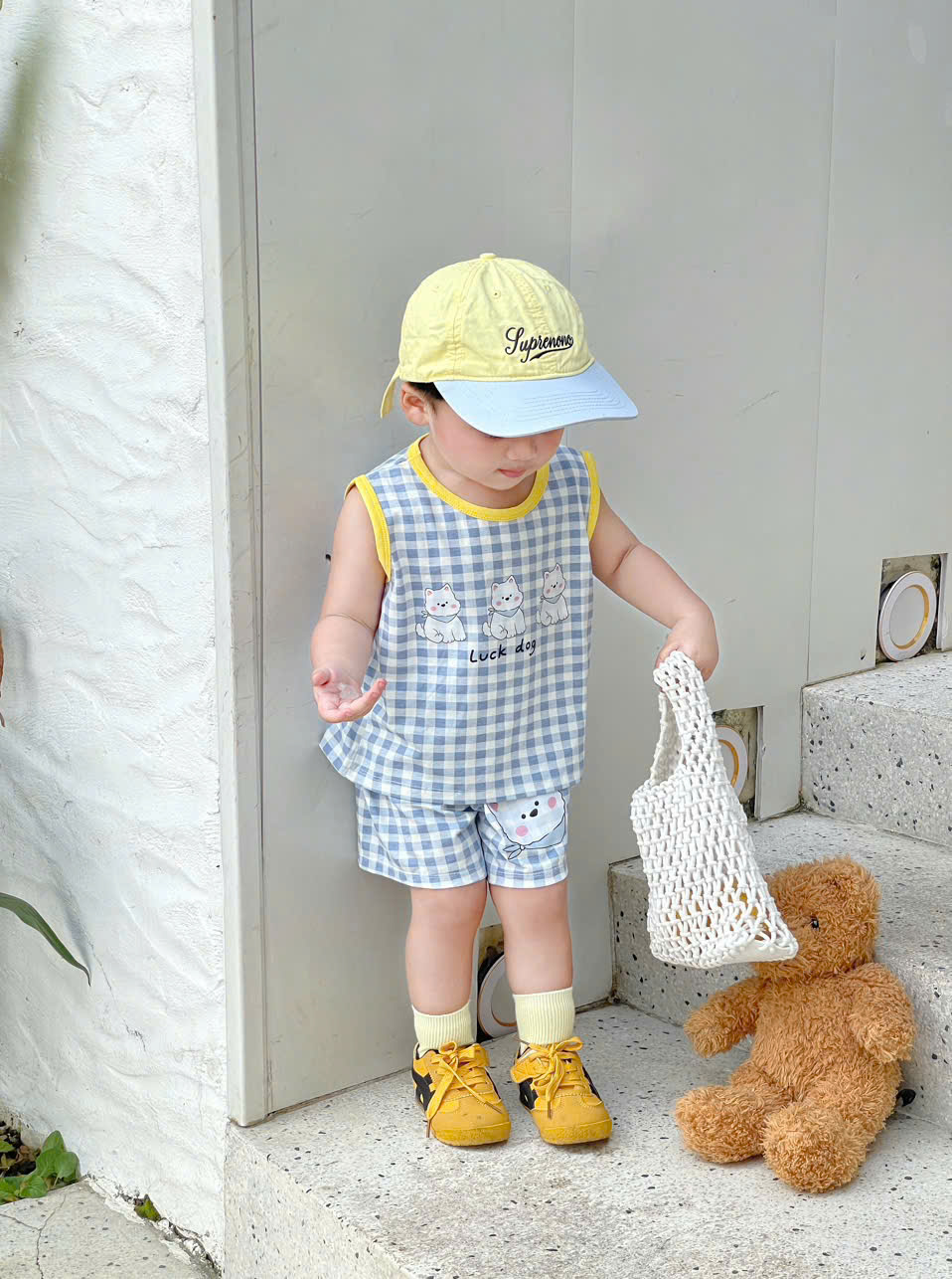 XẢ B220 - SET 2 BỘ BA LỖ LUCK DOG VÀNG KẺ XANH