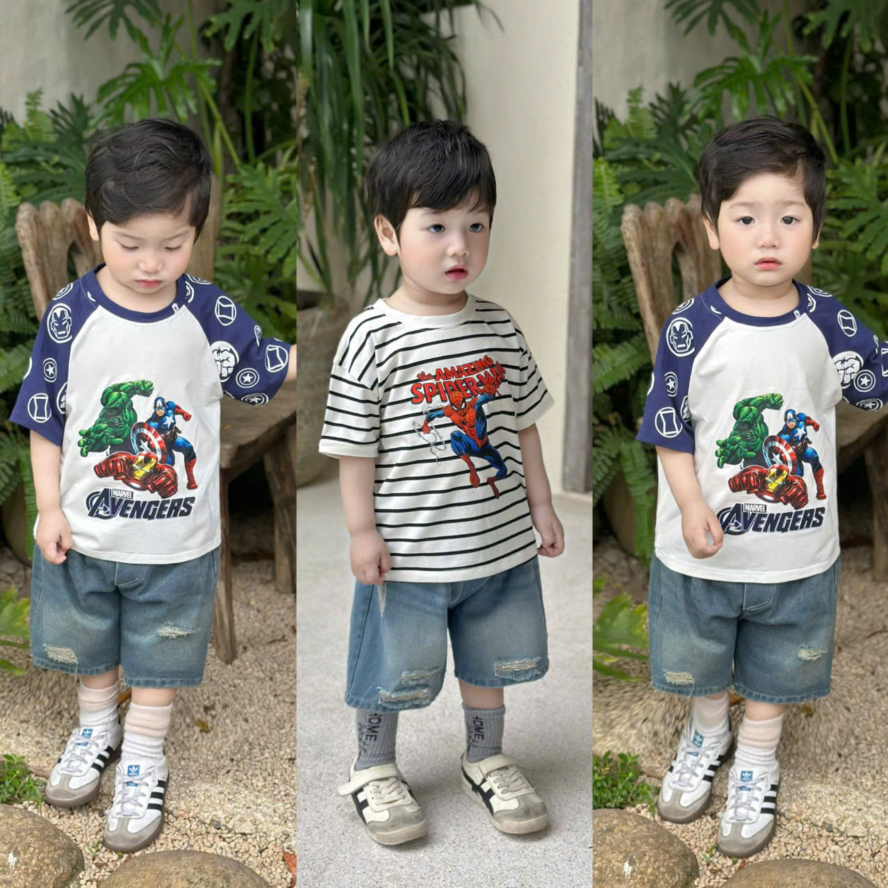 XẢ B249 - SET BỘ AVENGER AMAZING NGƯỜI NHỆN QUẦN JEAN