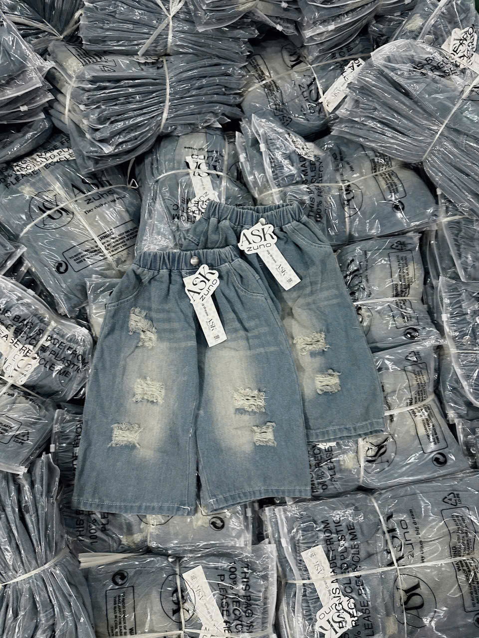 XẢ B257 - QUẦN JEAN BAGGY BÉ RÁCH NHẸ