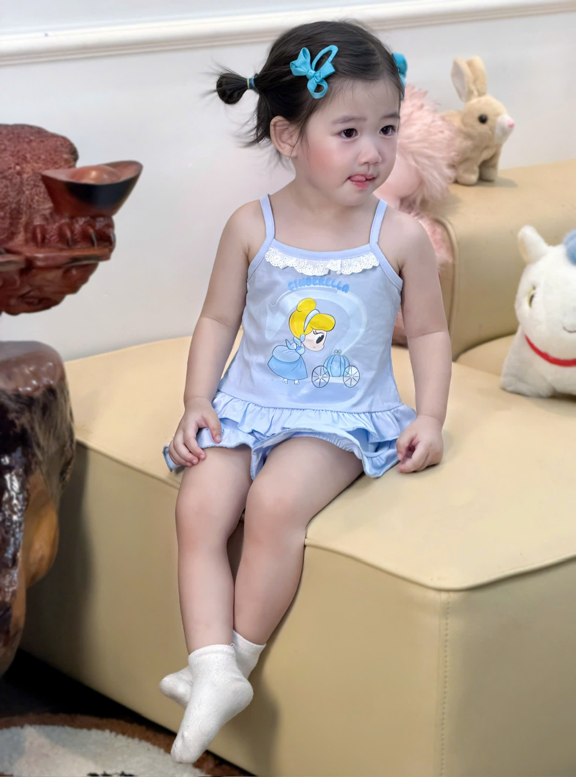 XẢ B270 - SET 3 BỘ ELSA BẠCH TUYẾT TIÊN CÁ HỒNG VÀNG XANH