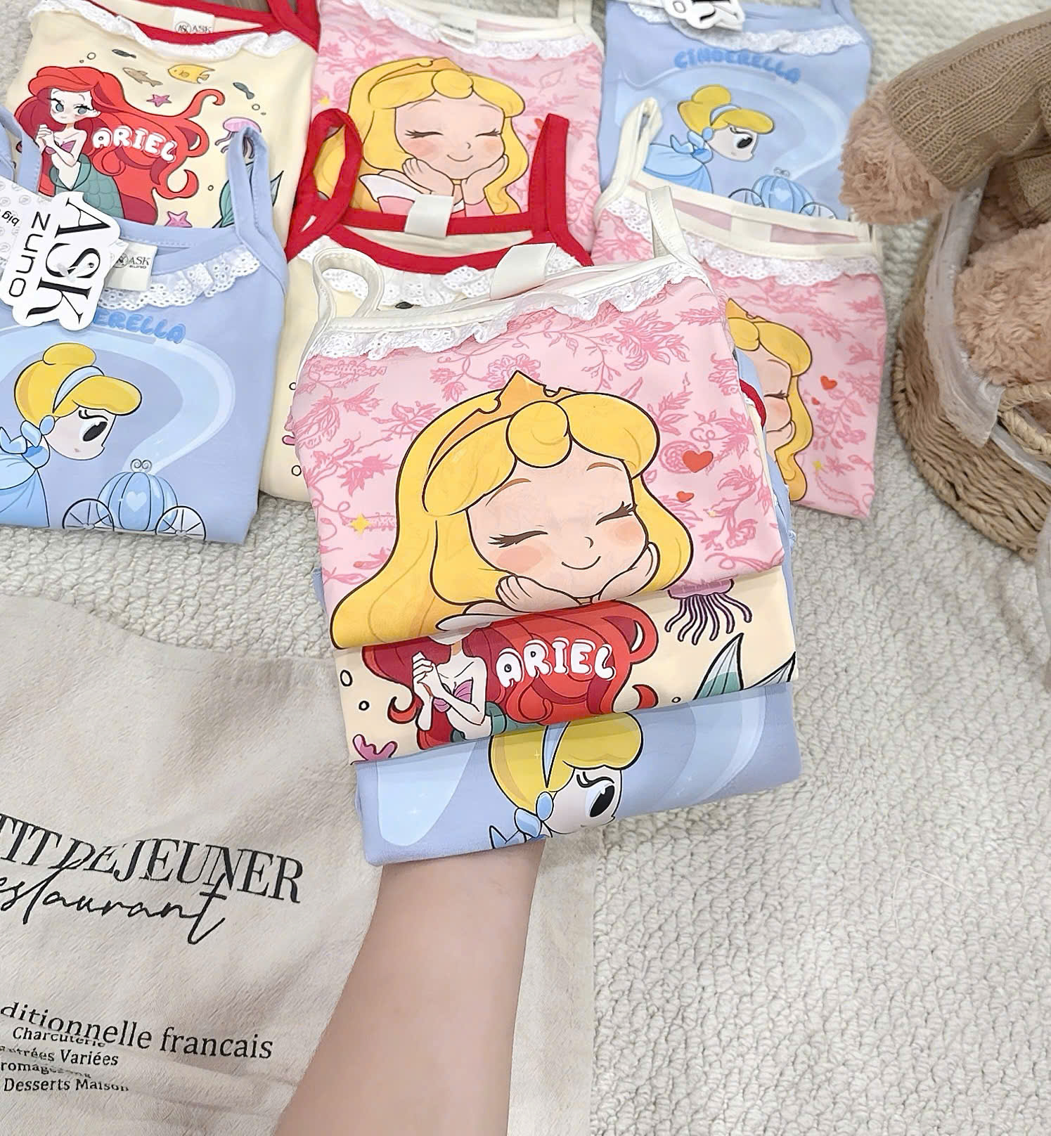 XẢ B270 - SET 3 BỘ ELSA BẠCH TUYẾT TIÊN CÁ HỒNG VÀNG XANH
